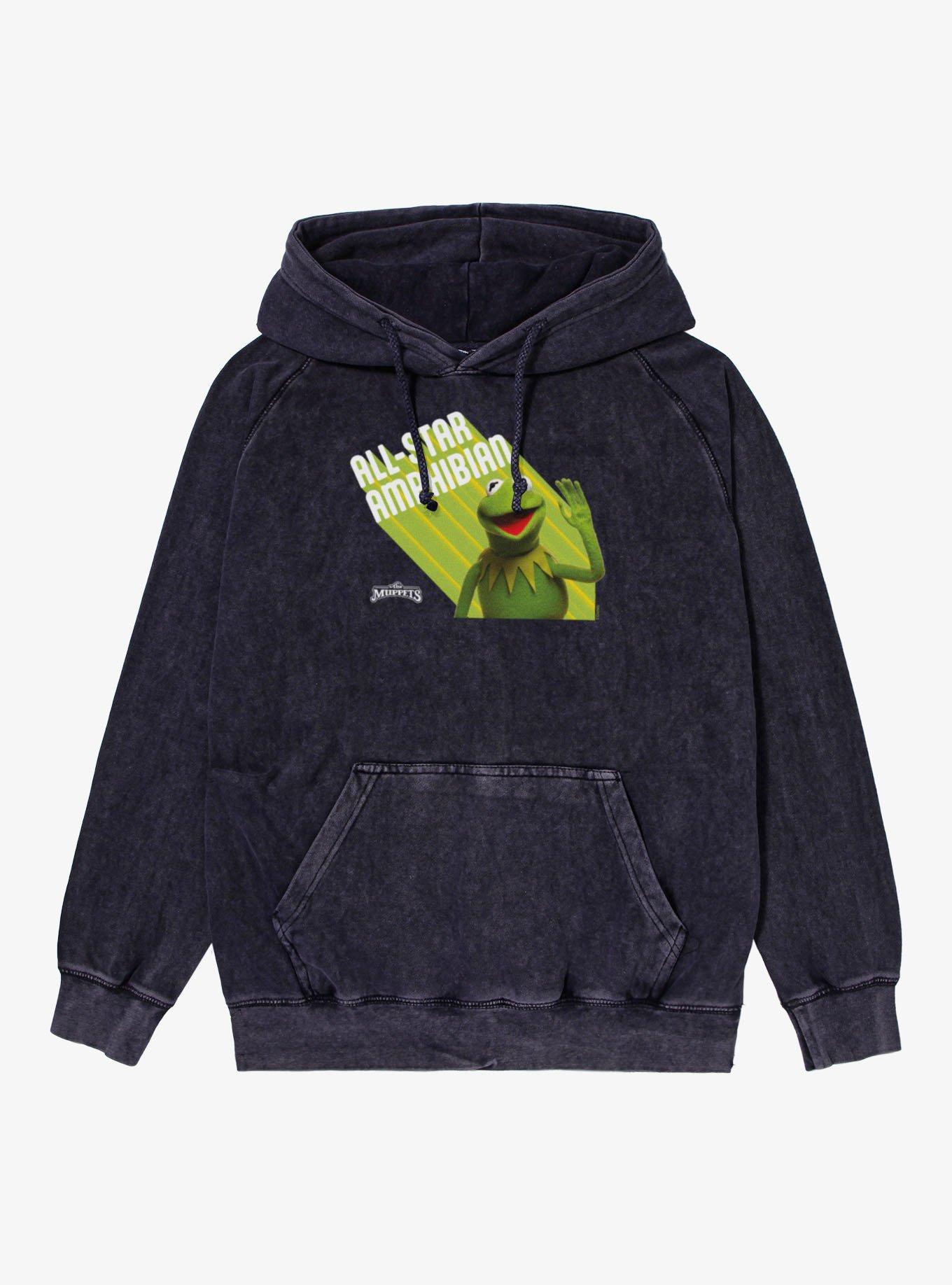 Disney The Muppets All-Star Amphibian Kermit Vintage Mineral Washed Hoodie