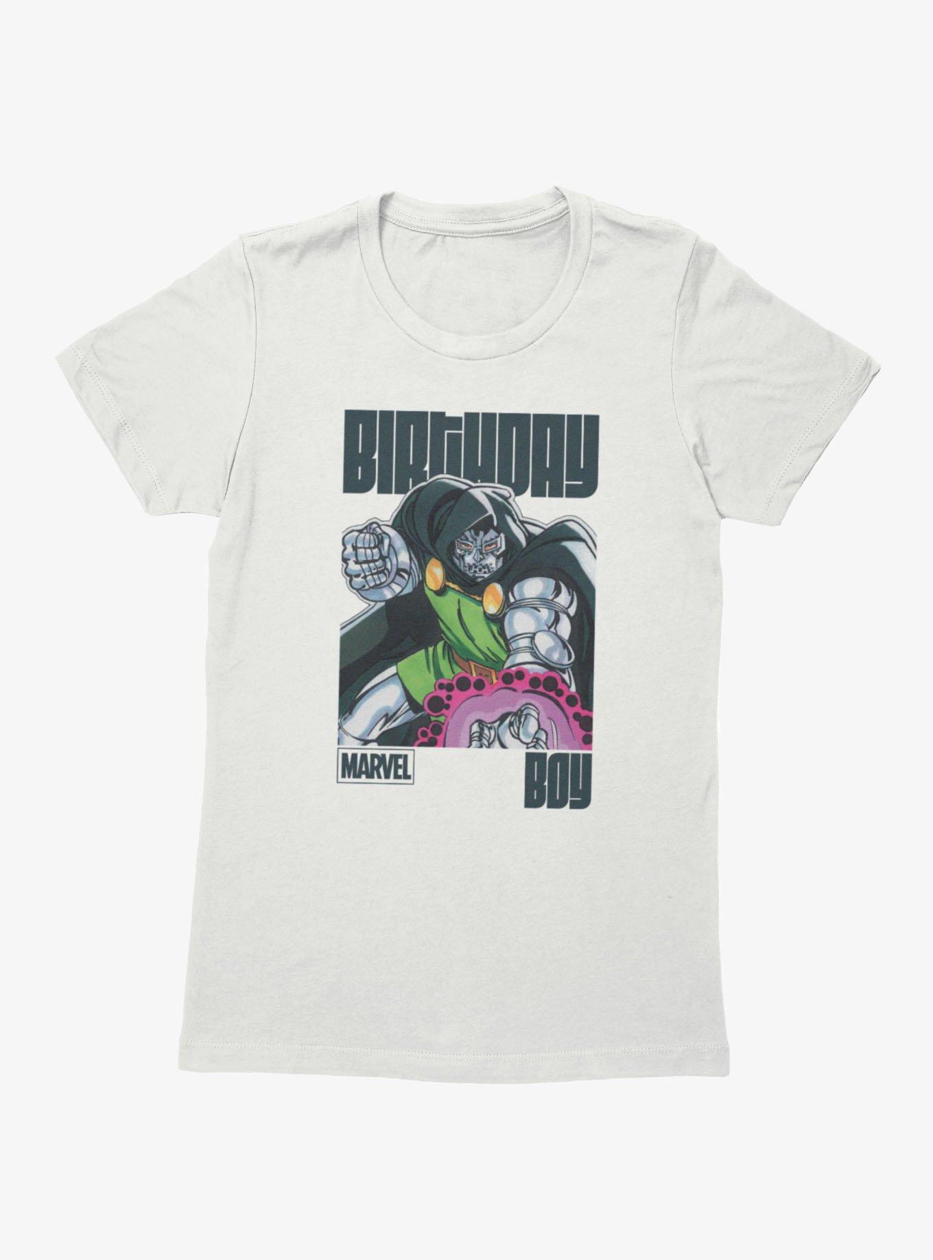 Marvel Comics Retro Dr Doom Reach Birthday Boy Womens T-Shirt, , hi-res