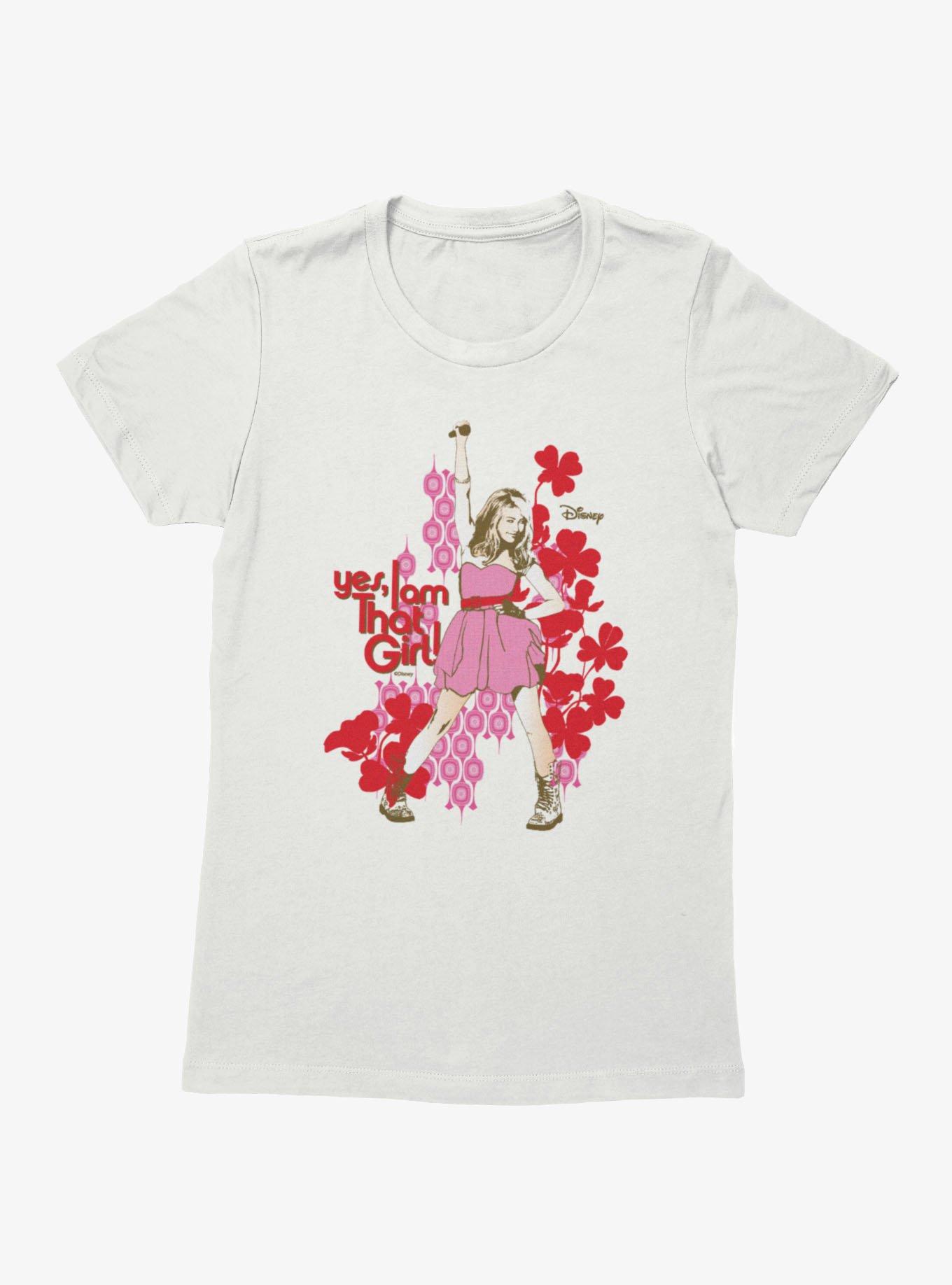 Disney Hannah Montana Yes I Am That Girl Rockstar Pose Womens T-Shirt, , hi-res