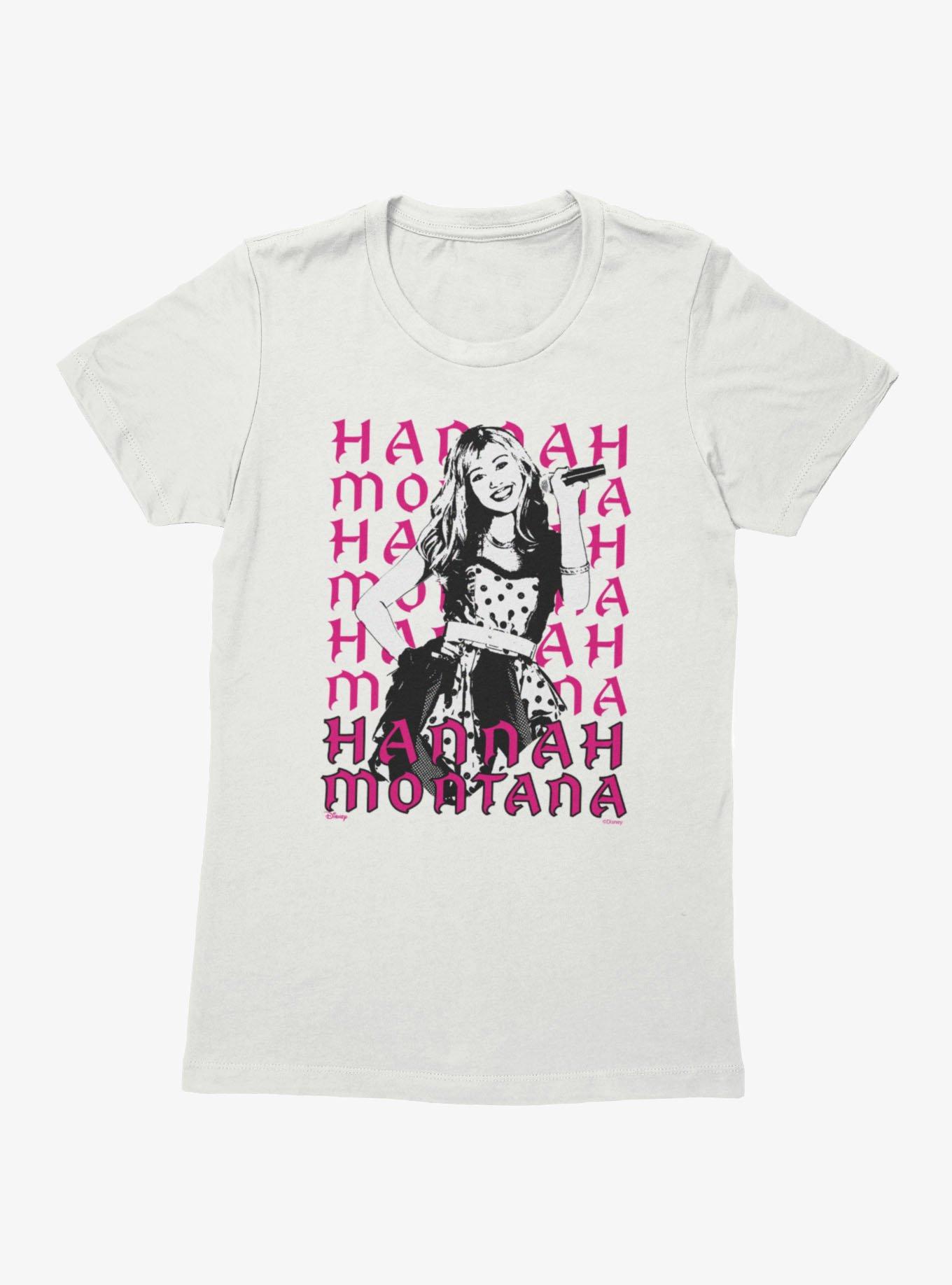 Disney Hannah Montana Silhouette Name Stack Womens T-Shirt