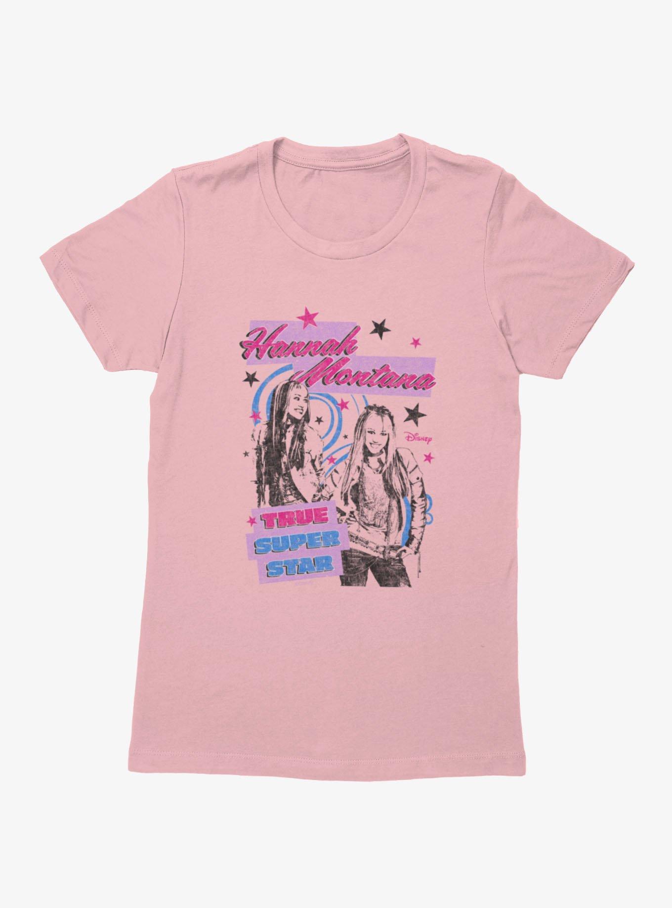 Disney Hannah Montana True Super Star Outlined With Swirls Womens T-Shirt, , hi-res view 1