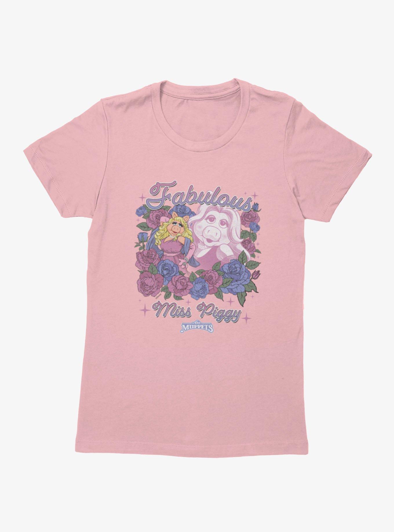 Disney The Muppets Fabulous Miss Piggy Flower Bouquet Womens T-Shirt