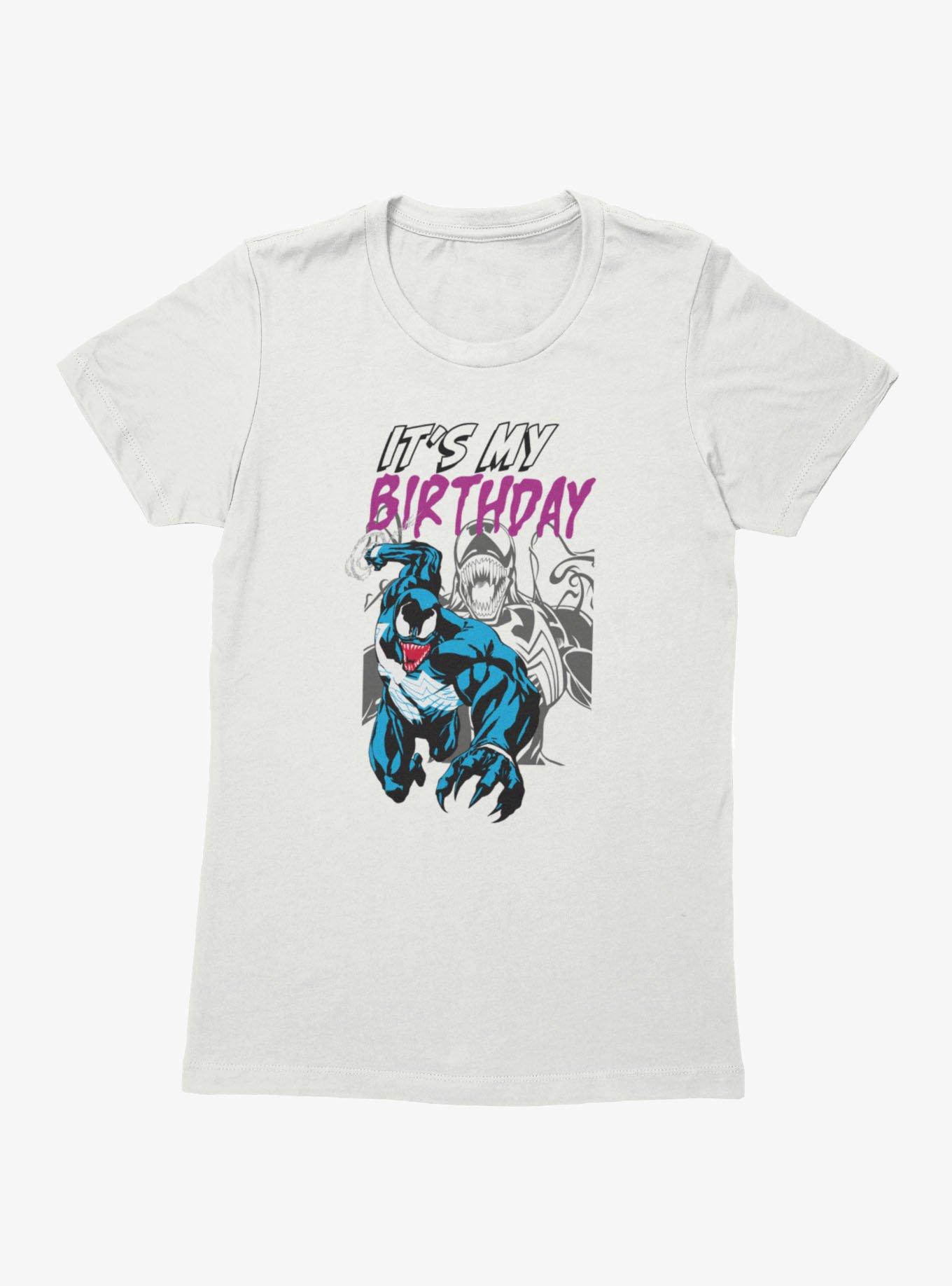 Marvel Comics Retro Venom Its My Birthday Womens T-Shirt, , hi-res