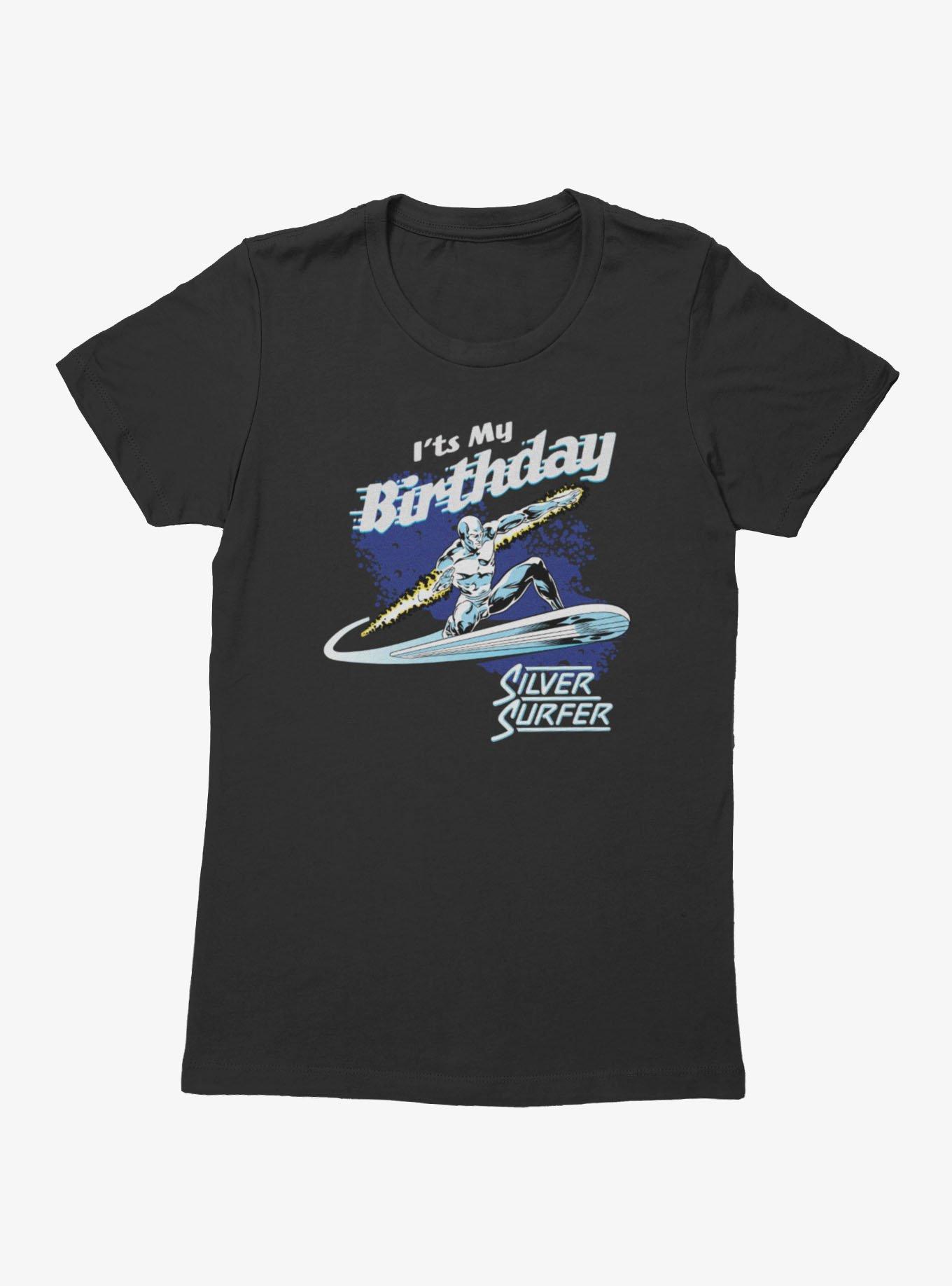 Marvel Comics Retro Its My Birthday Silver Surfer Womens T-Shirt, , hi-res