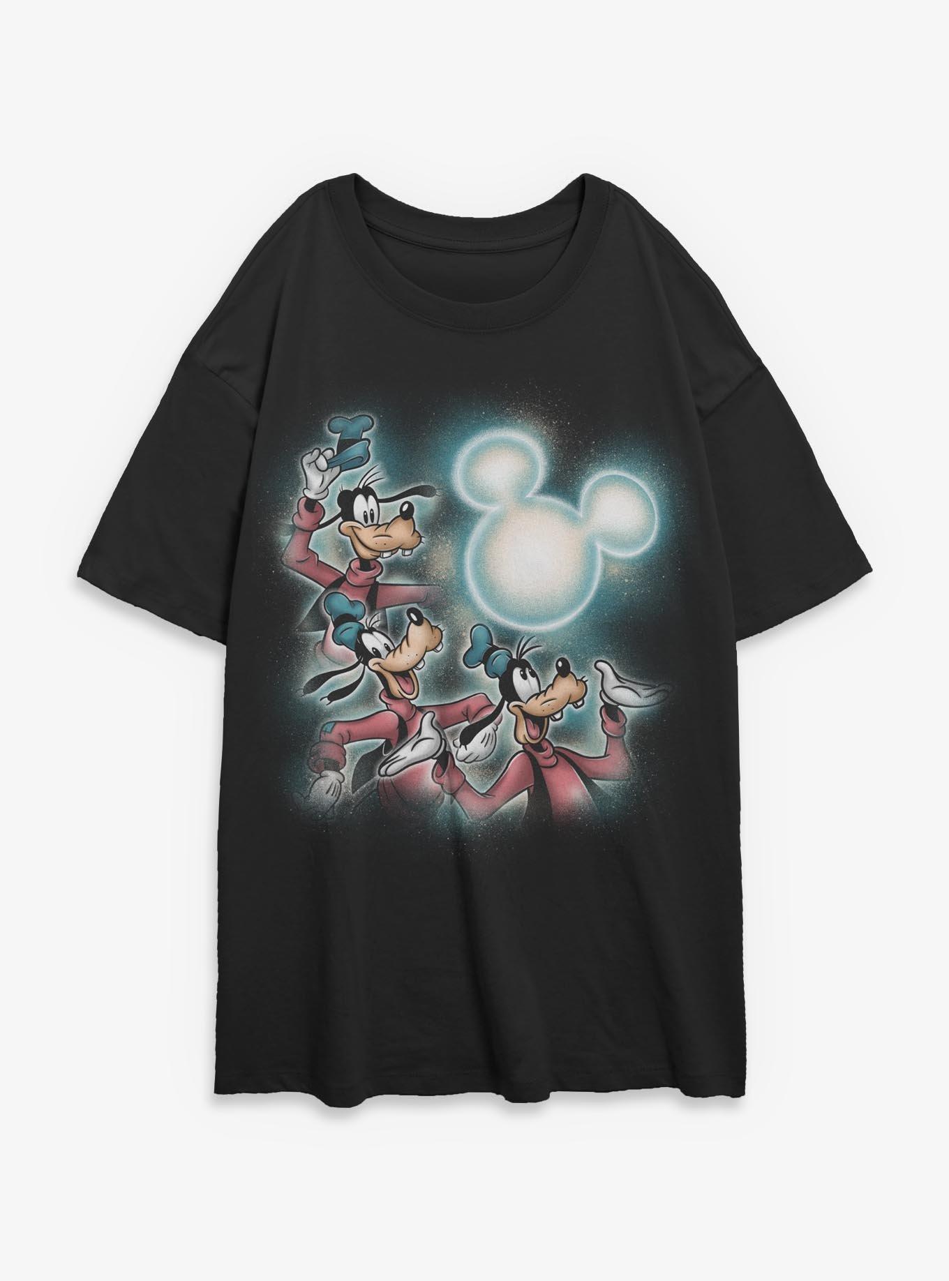 Disney Goofy Mickey Moon Girls Oversized Sweatshirt Hot Topic Exclusive, , hi-res