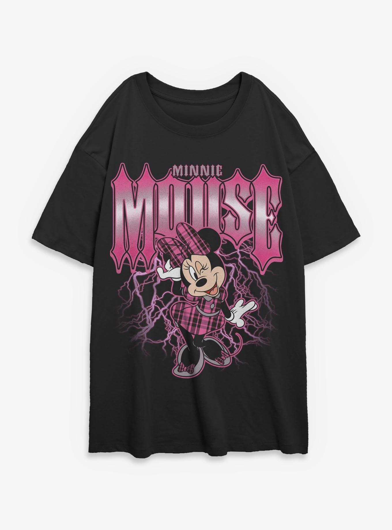 Disney Minnie Mouse Lightning Girls Oversized Sweatshirt Hot Topic Exclusive, , hi-res