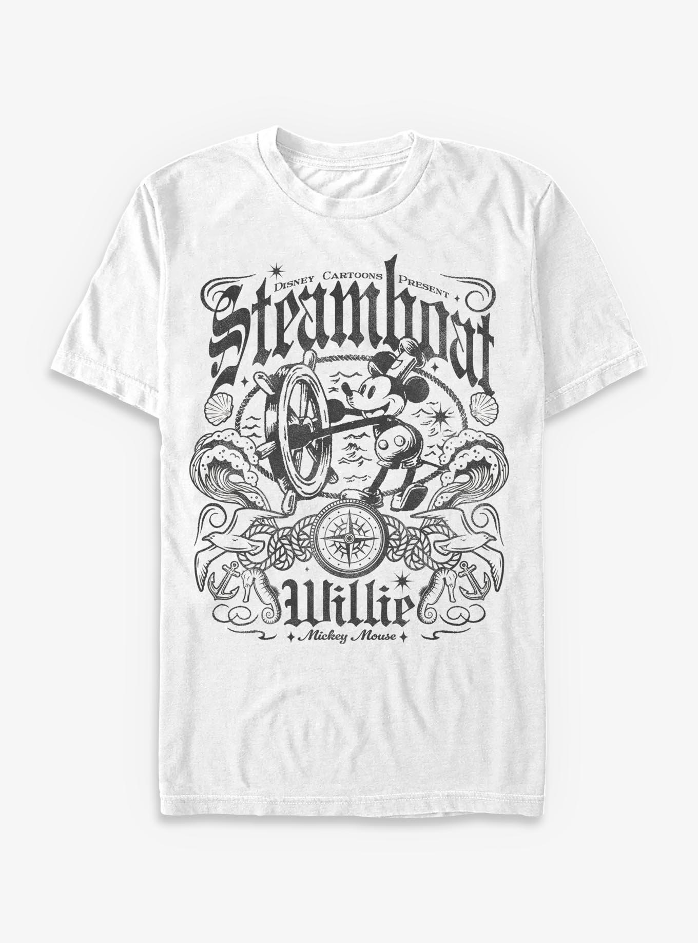 Disney Steamboat Willie Mickey Mouse T-Shirt Hot Topic Exclusive, , hi-res