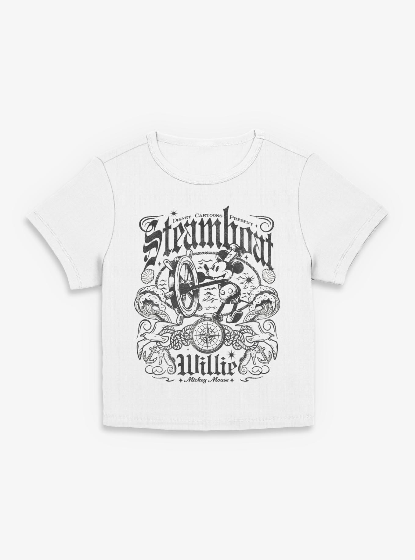 Disney Steamboat Willie Mickey Mouse Girls Baby T-Shirt Hot Topic Exclusive, , hi-res