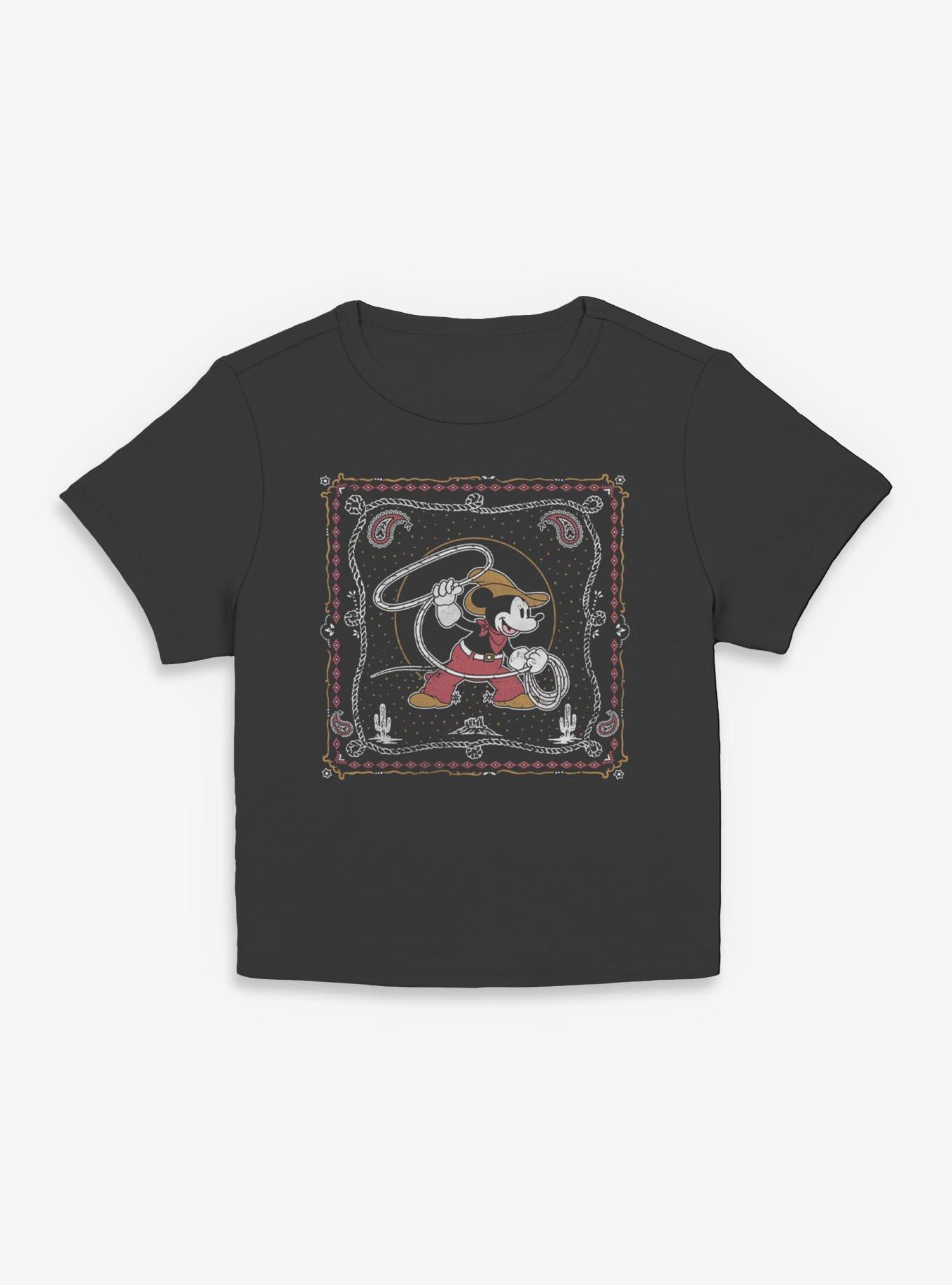 Disney Mickey Mouse Western Cowboy Paisley Girls Baby T-Shirt Hot Topic Exclusive, , hi-res