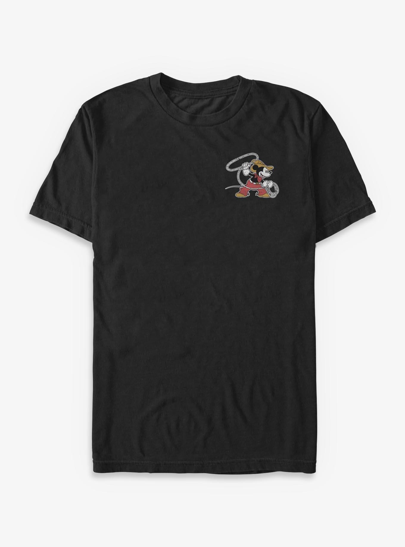 Disney Mickey Mouse Western Cowboy Lasso Rope T-Shirt Hot Topic Exclusive, , hi-res