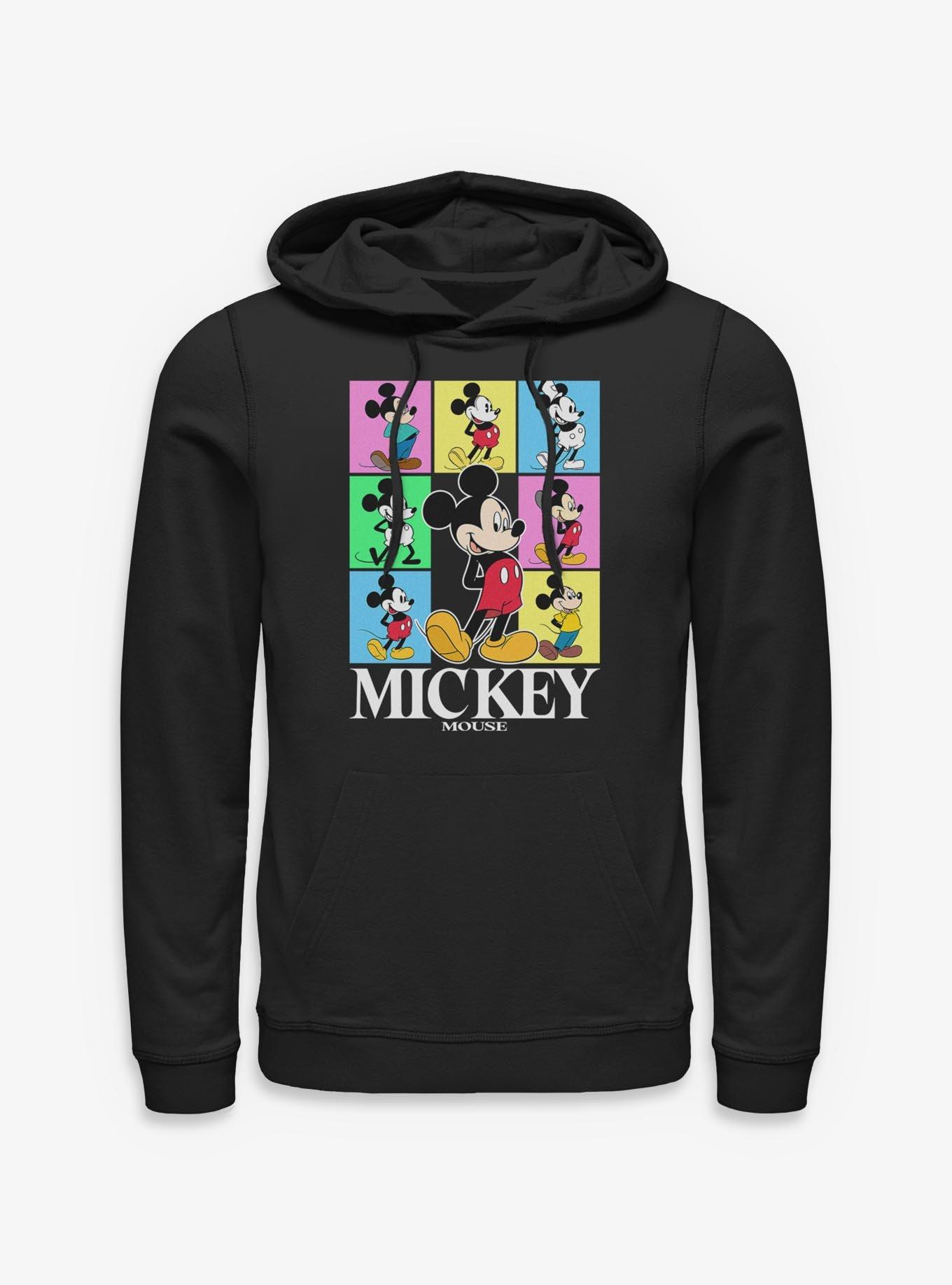 Disney Mickey Mouse Color Block Hoodie Hot Topic Exclusive, , hi-res