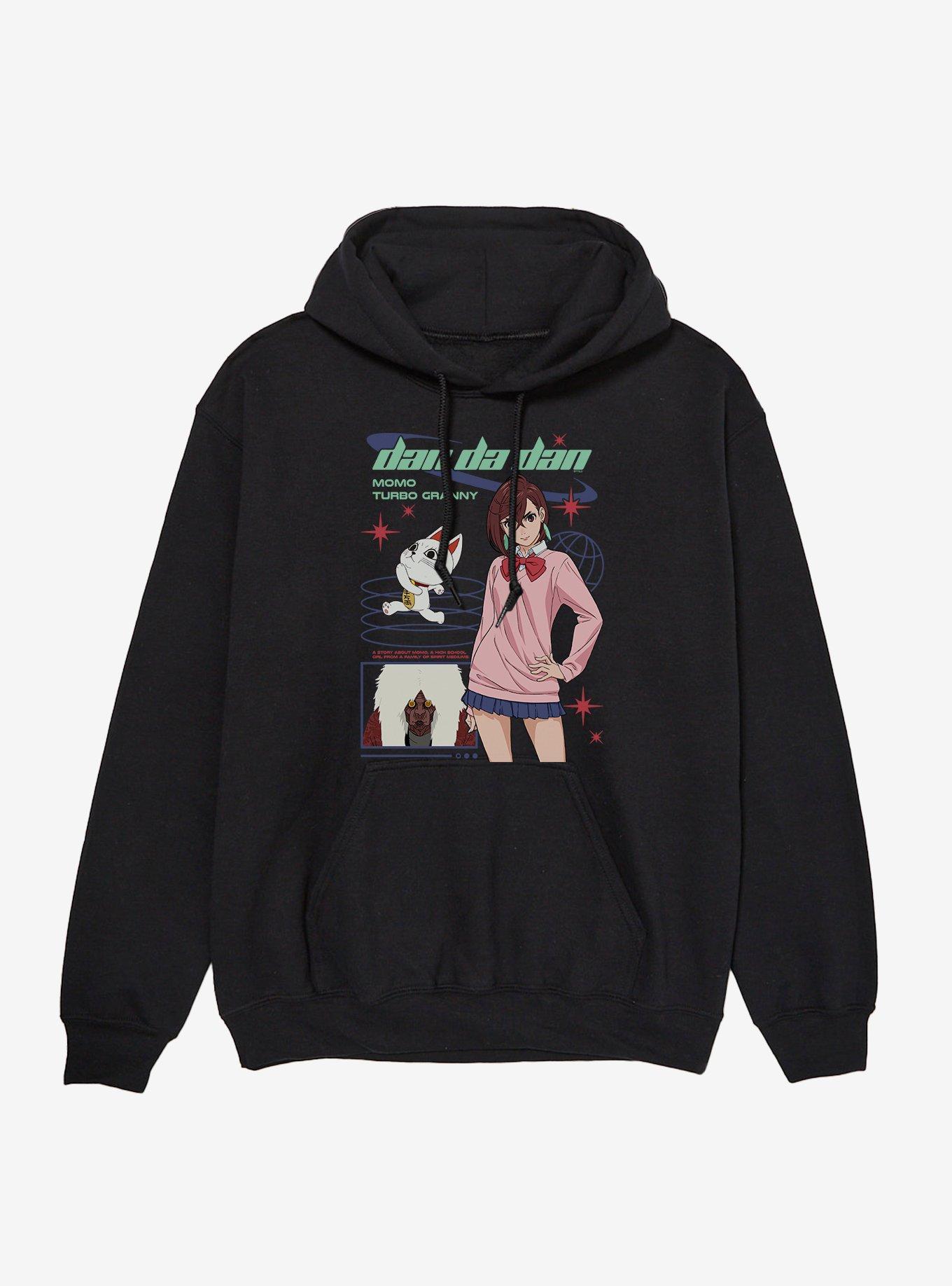 Dandadan Momo & Turbo Granny Y2K Hoodie, , hi-res