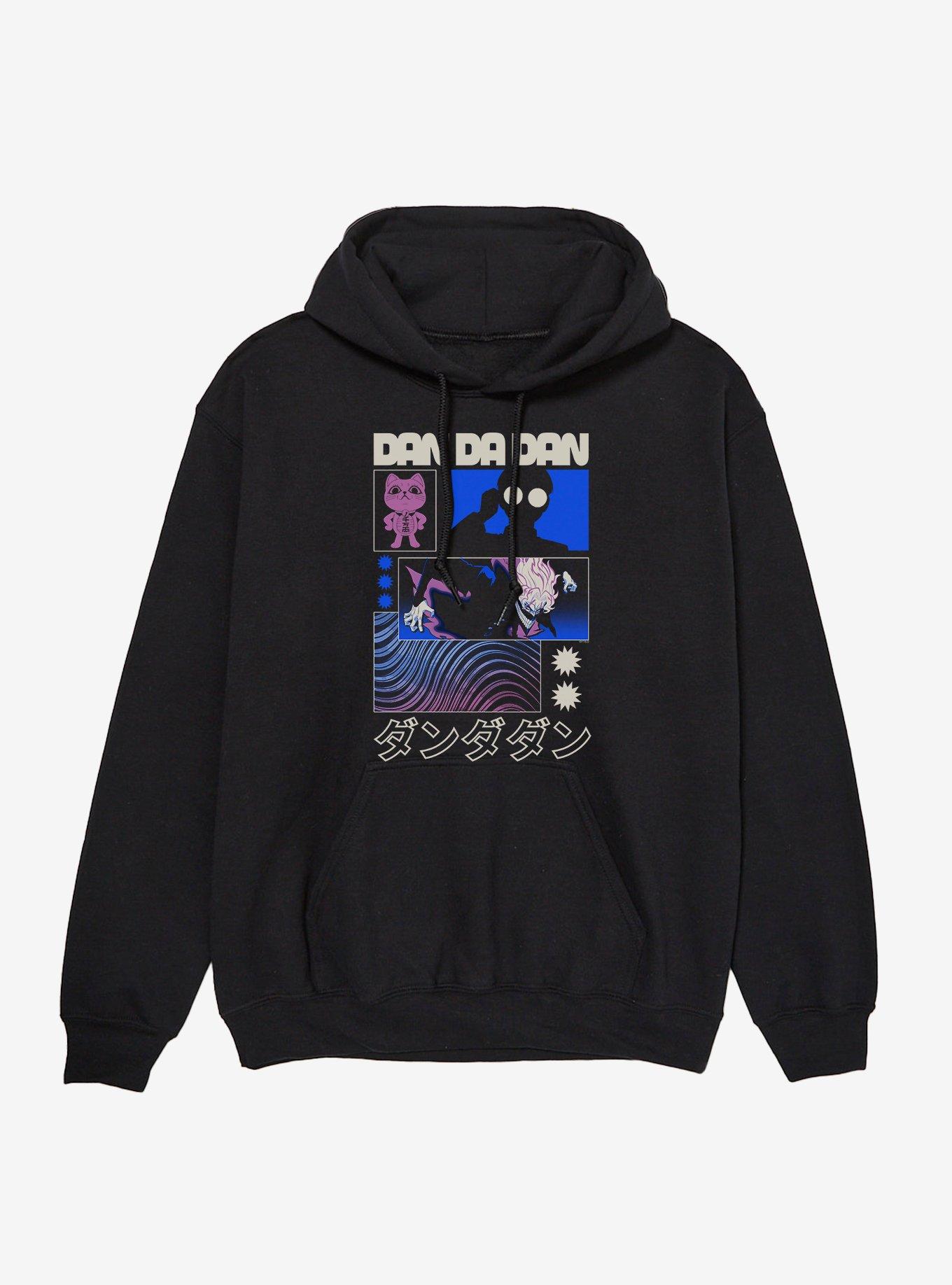 Dandadan Okarun Panels Silhouettes Hoodie, , hi-res