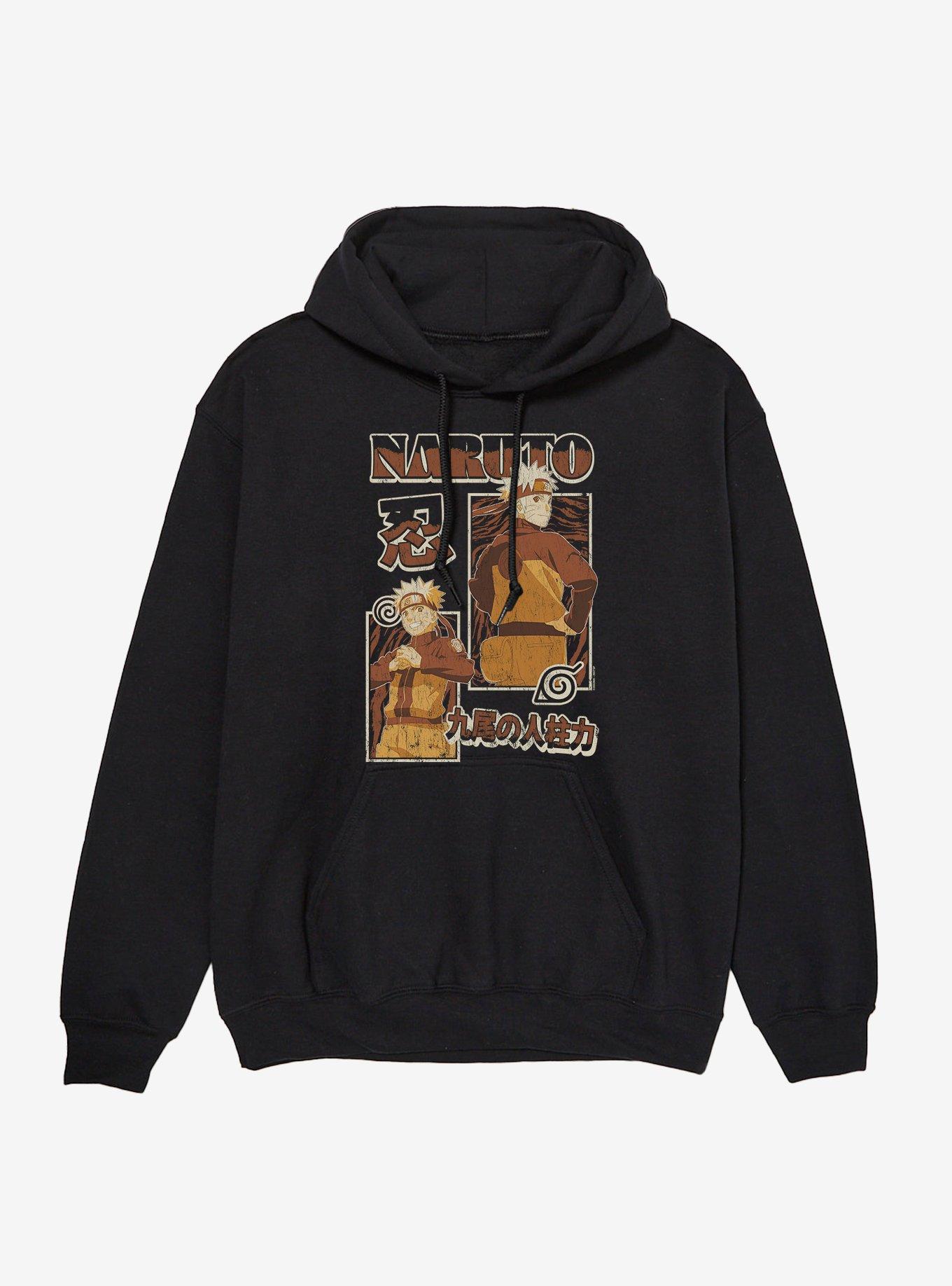 Naruto Shippuden Naruto Uzumaki Block Collage Hoodie, , hi-res