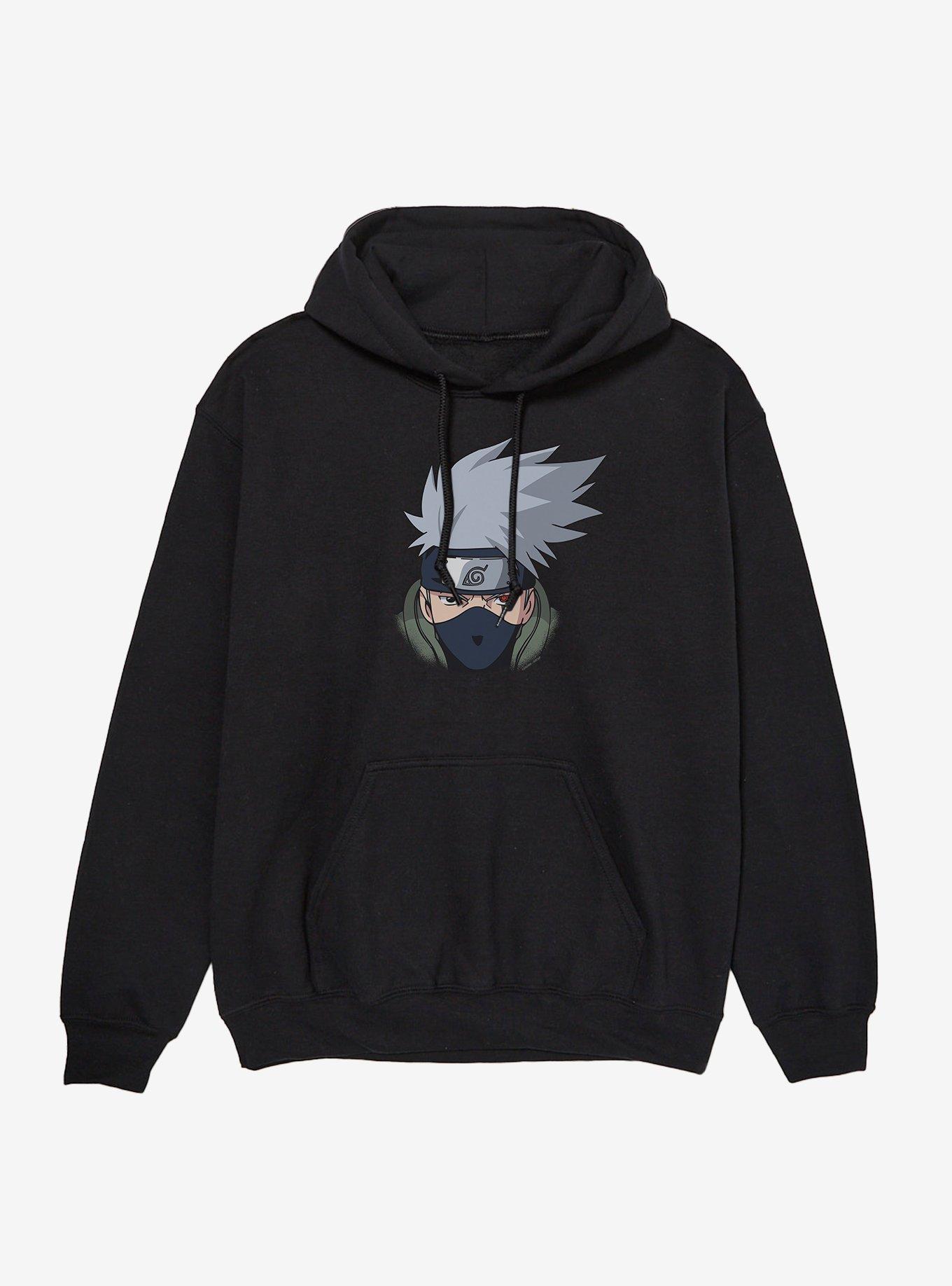 Naruto Shippuden Kakashi Face Hoodie, , hi-res