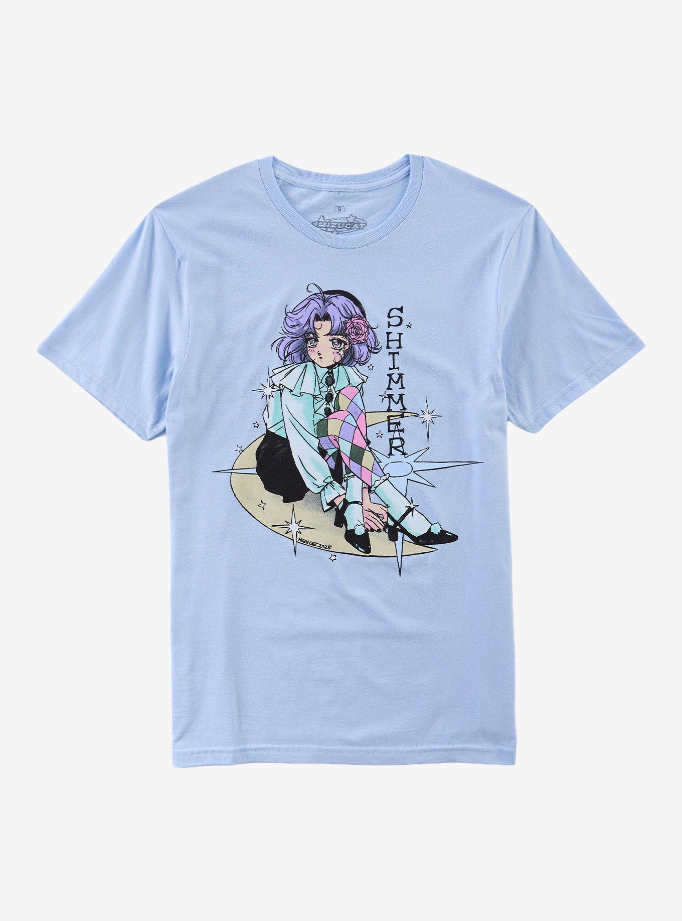 Shimmer Star Girl T-Shirt By Mizucat