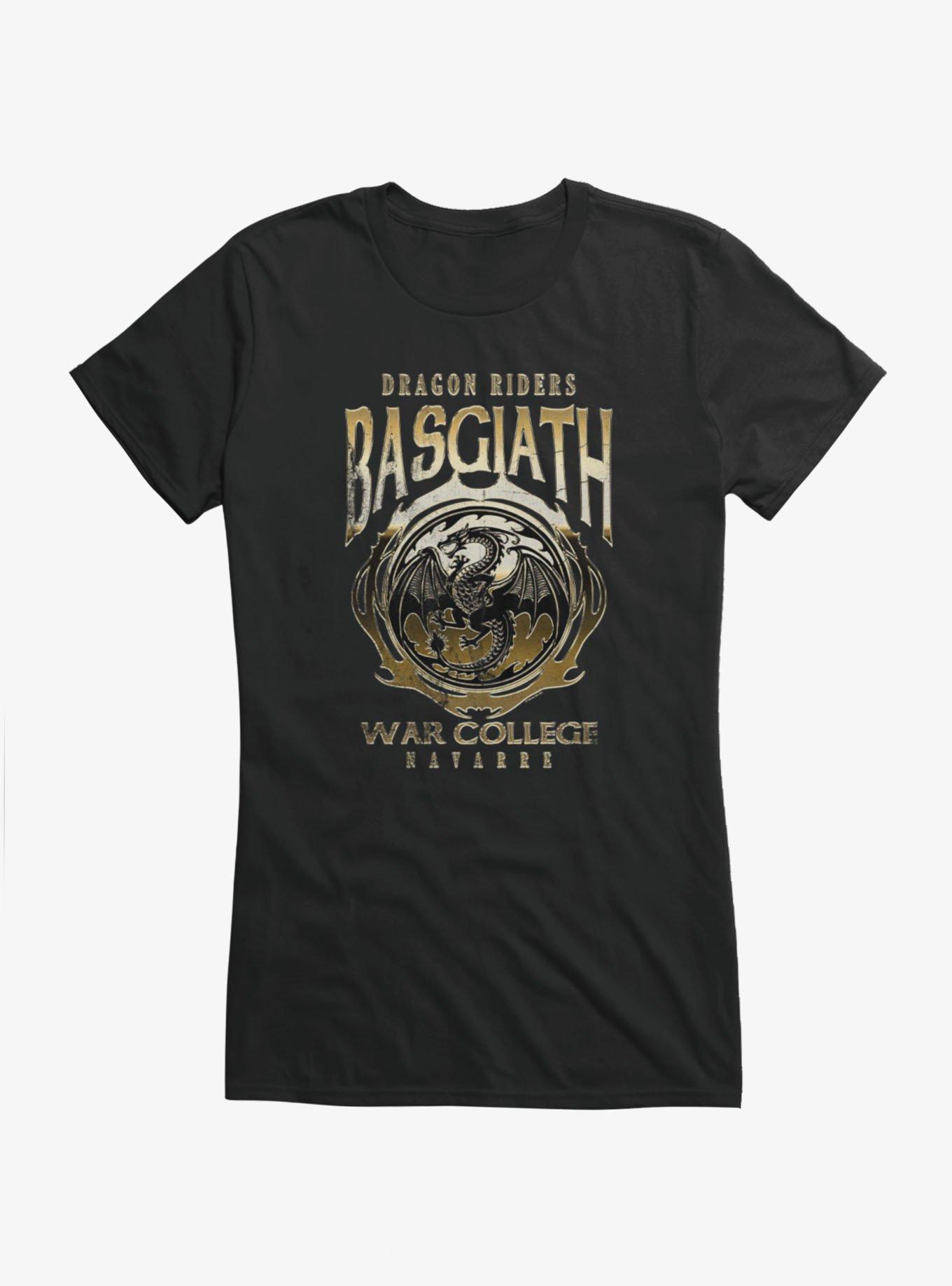 Fourth Wing: The Empyrean Dragon Riders Basgiath War College Navarre Girls T-Shirt