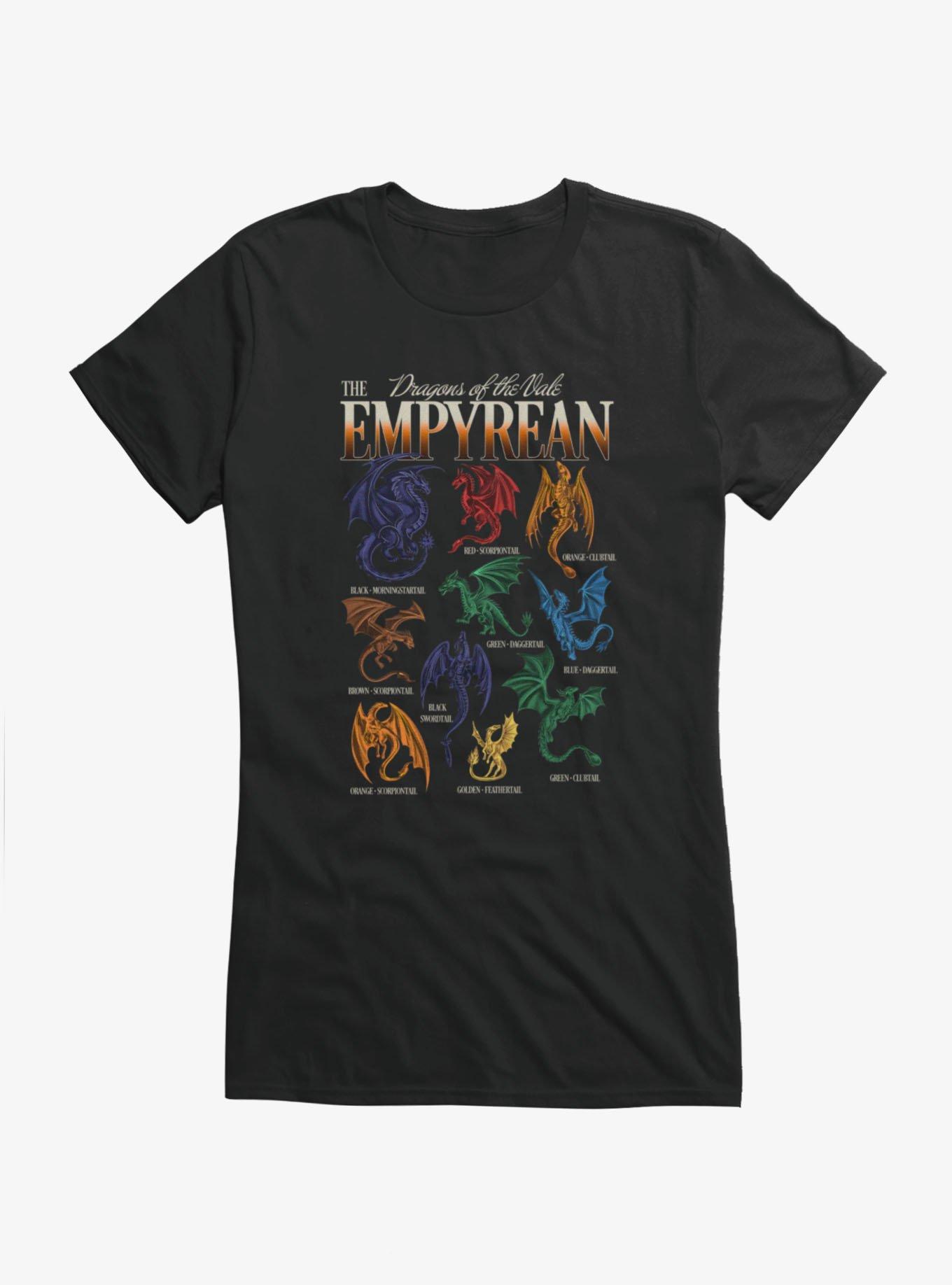 Fourth Wing: The Empyrean Dragons Of The Vale Girls T-Shirt