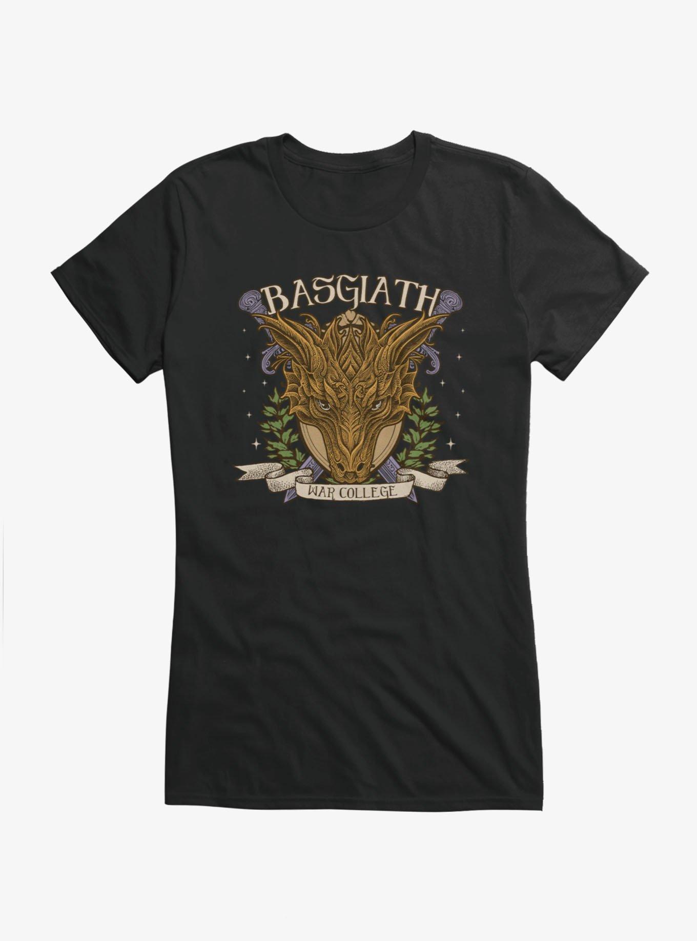Fourth Wing: The Empyrean Basgiath War College Dragon Crest Girls T-Shirt