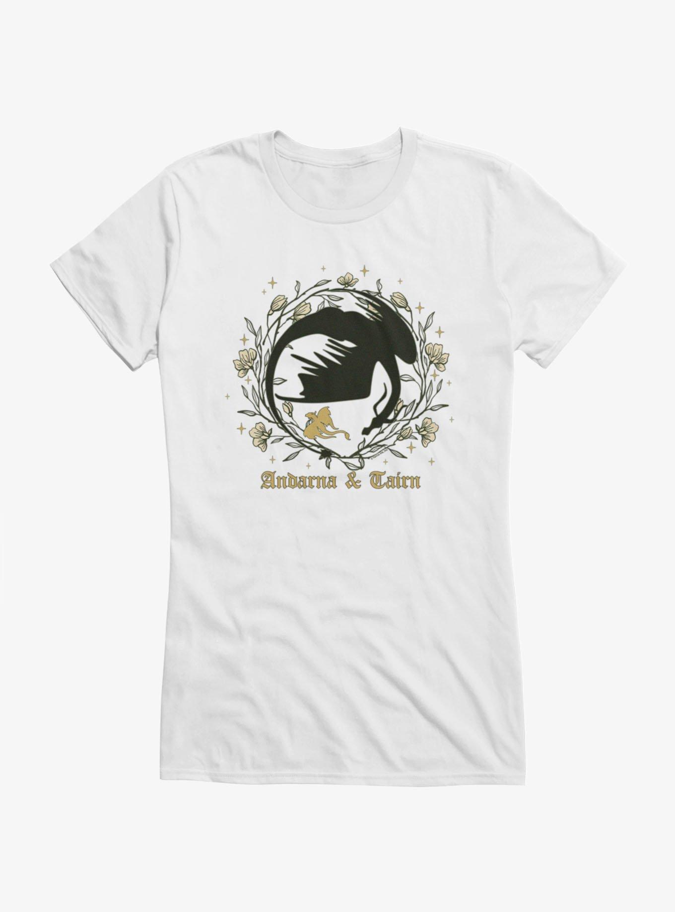 Fourth Wing: The Empyrean Andarna & Tairn Floral Wreath Girls T-Shirt, , hi-res