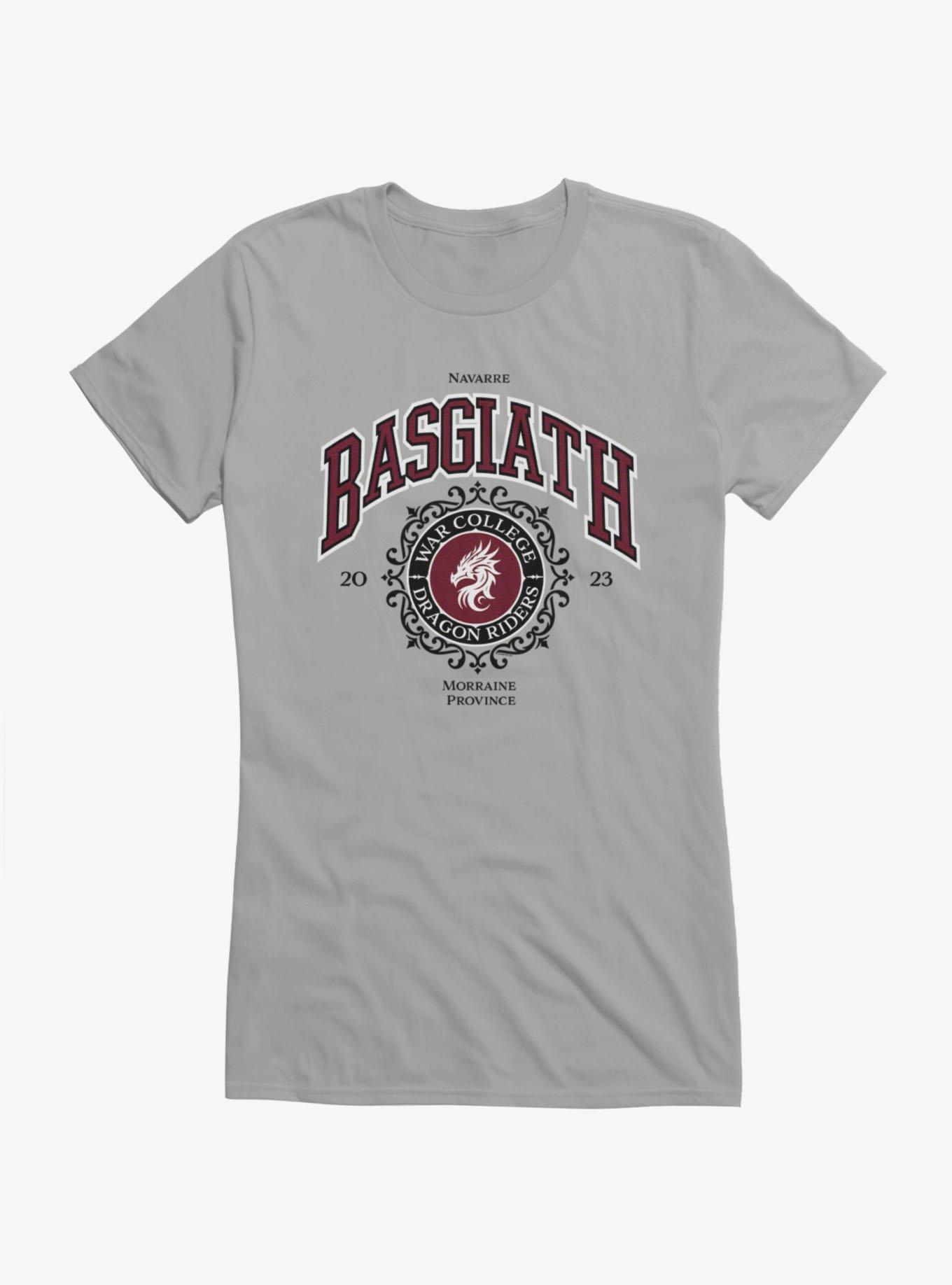 Fourth Wing: The Empyrean Basgiath War College Dragon Riders 2023 Girls T-Shirt, SPORT GRAY, hi-res view 1