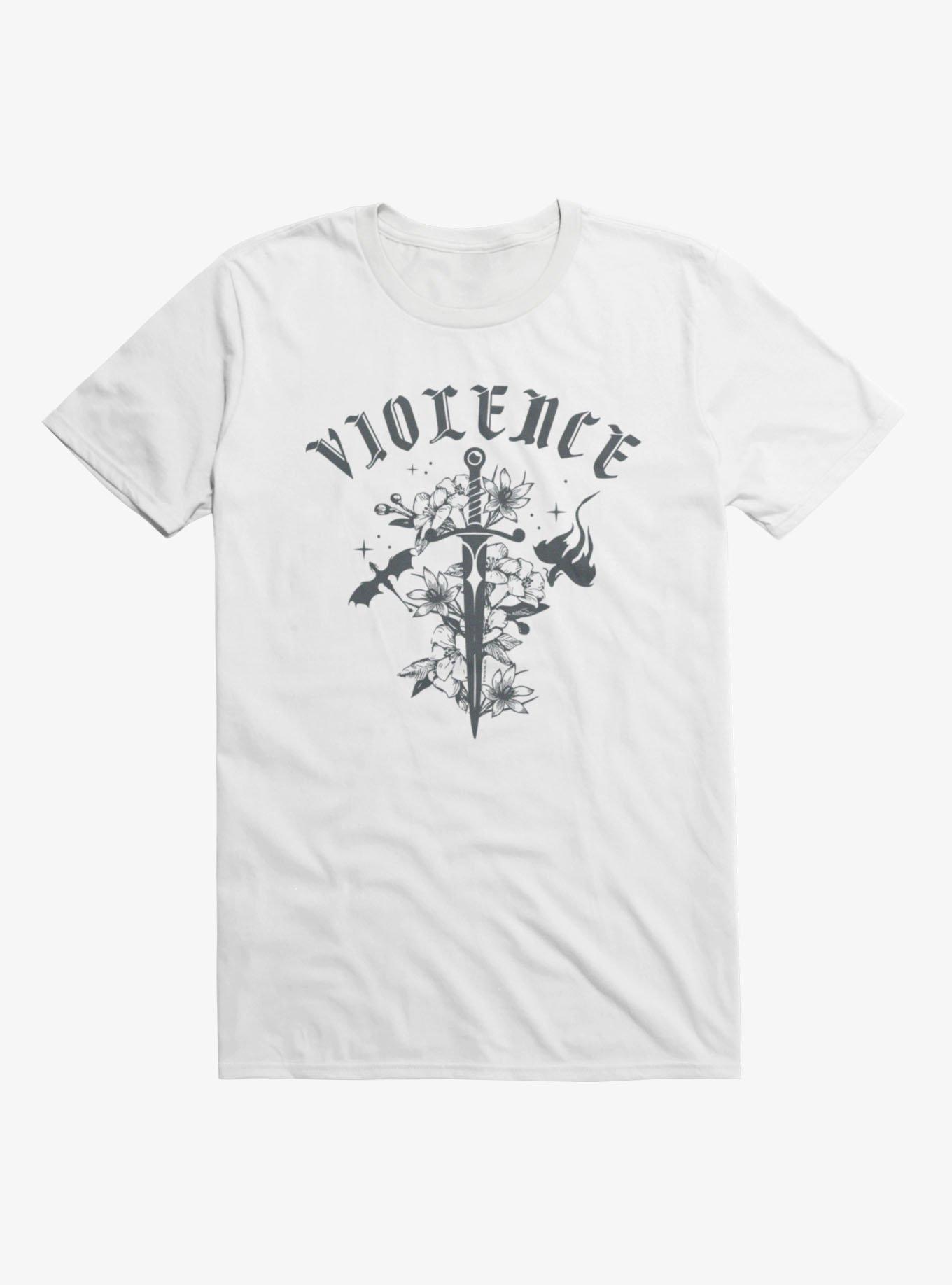 Fourth Wing: The Empyrean Violence Floral Sword T-Shirt