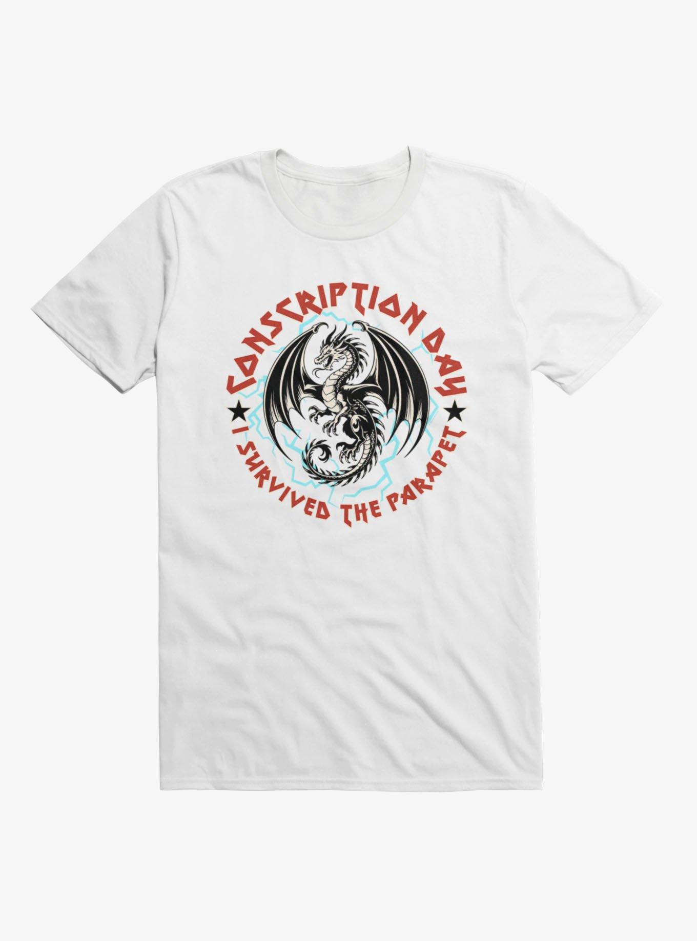 Fourth Wing: The Empyrean Conscription Day I Survived The Parapet T-Shirt, , hi-res