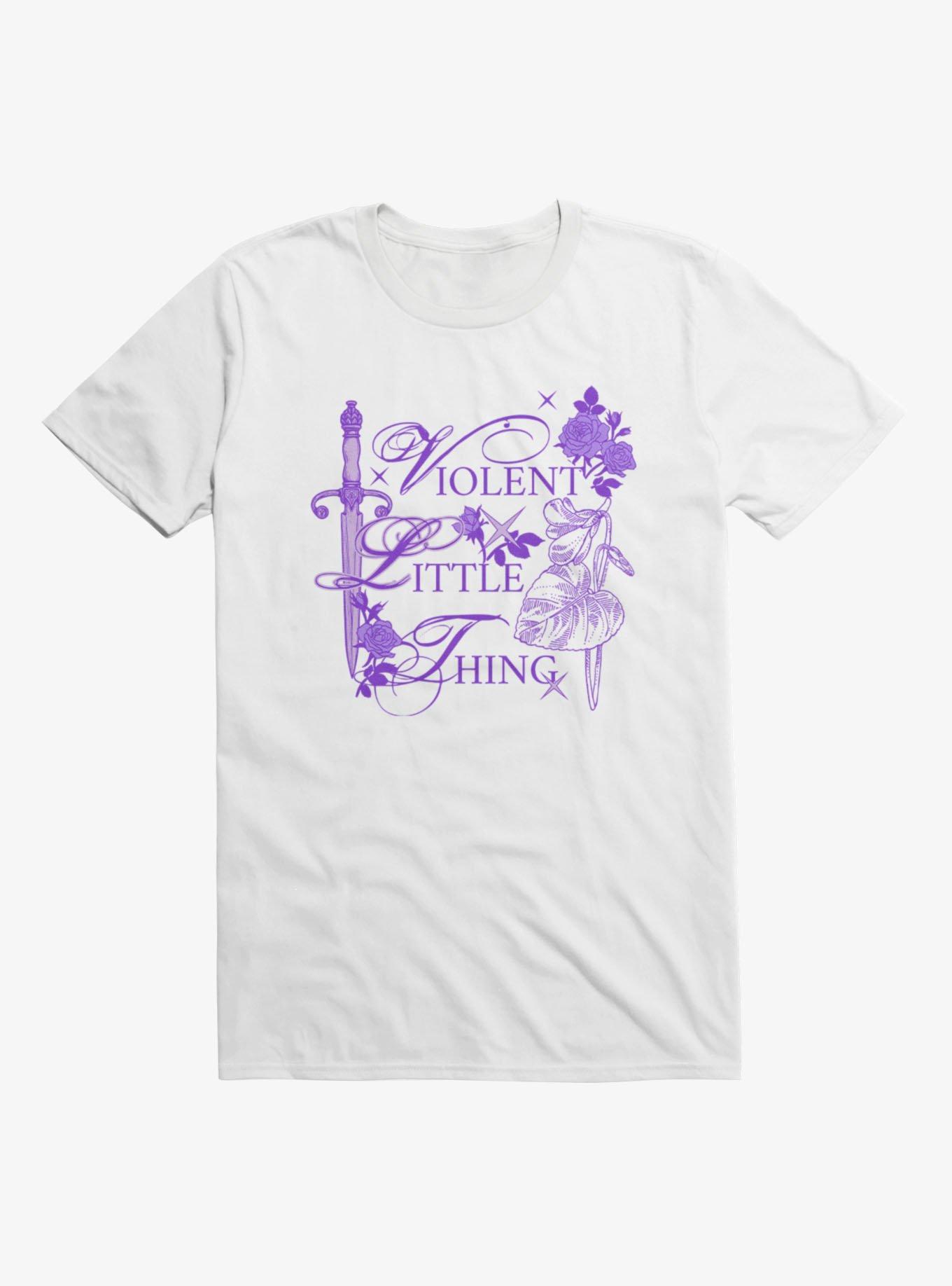 Fourth Wing: The Empyrean Violent Little Thing Icons T-Shirt, WHITE, hi-res view 1