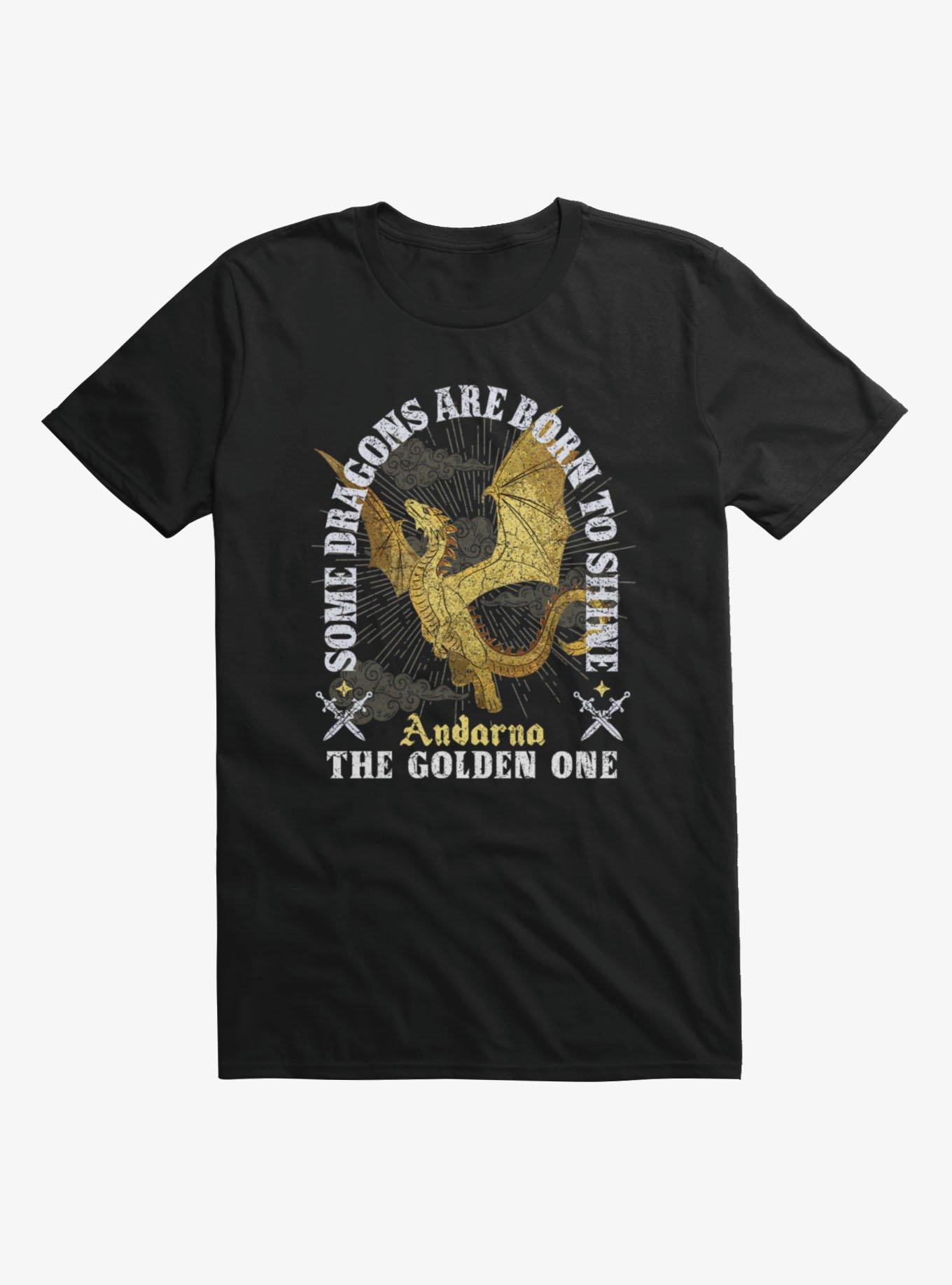 Fourth Wing: The Empyrean Andarna The Golden One Some Dragons Are Born To Shine T-Shirt
