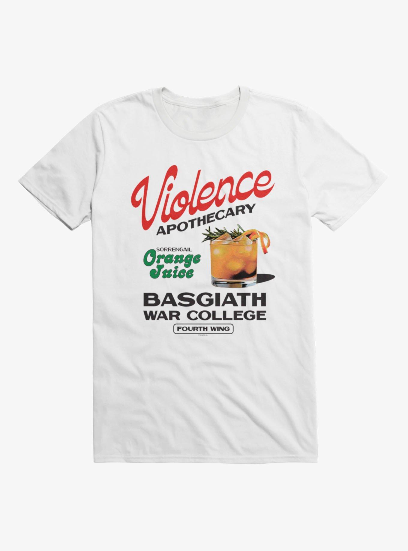 Fourth Wing: The Empyrean Violence Apothecary Orange Juice T-Shirt, WHITE, hi-res view 1