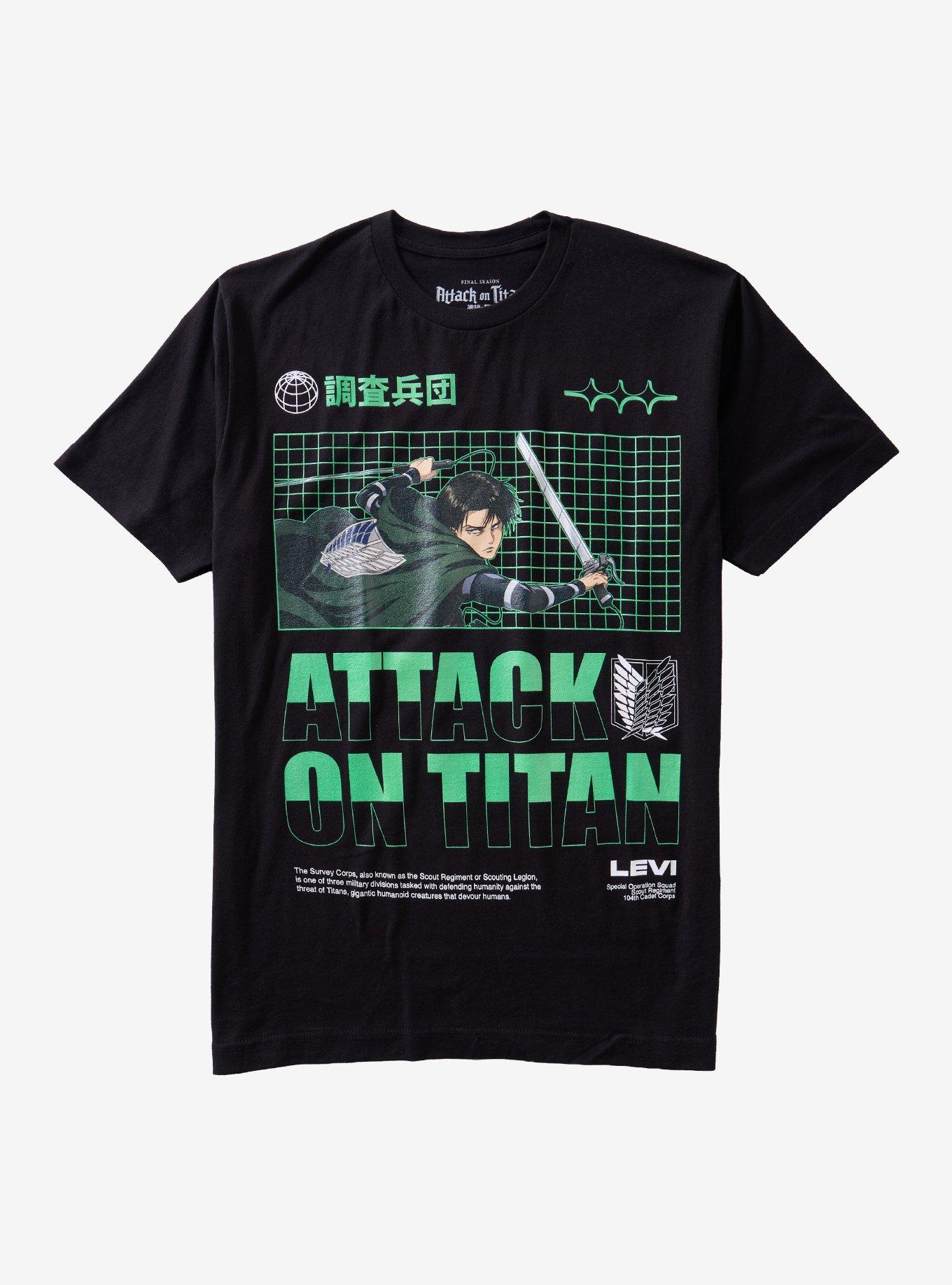 Attack On Titan Levi Grid T-Shirt