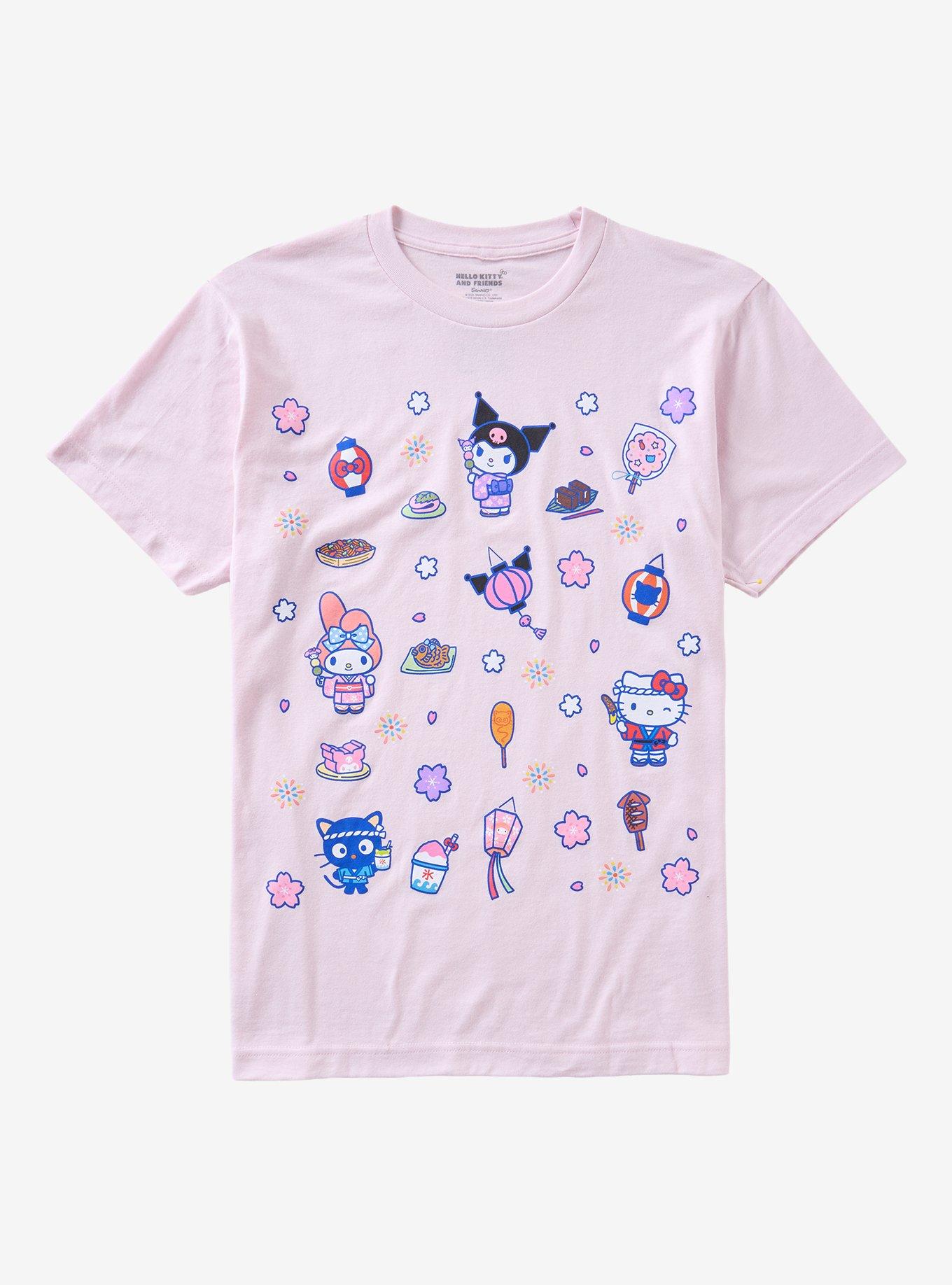 Hello Kitty And Friends Matsuri Collage T-Shirt