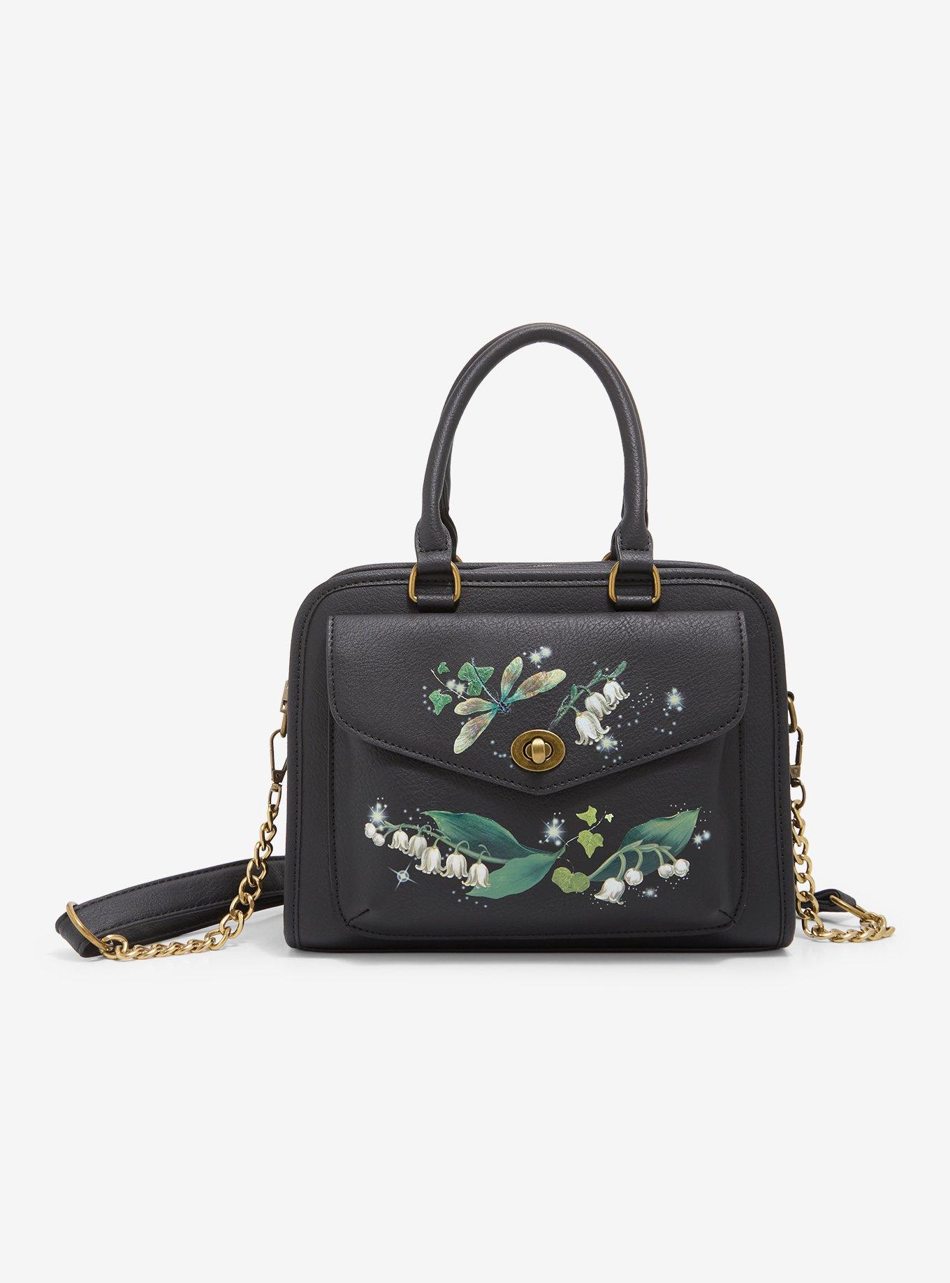 Thorn & Fable Dragonfly Lily Of The Valley Crossbody Bag