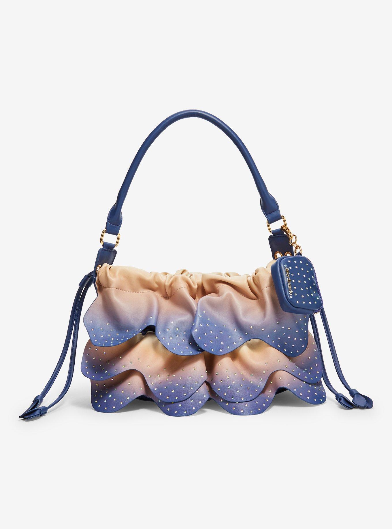 DiFerdinando Winter Waltz Ruffle Shoulder Bag With Coin Purse | Hot Topic