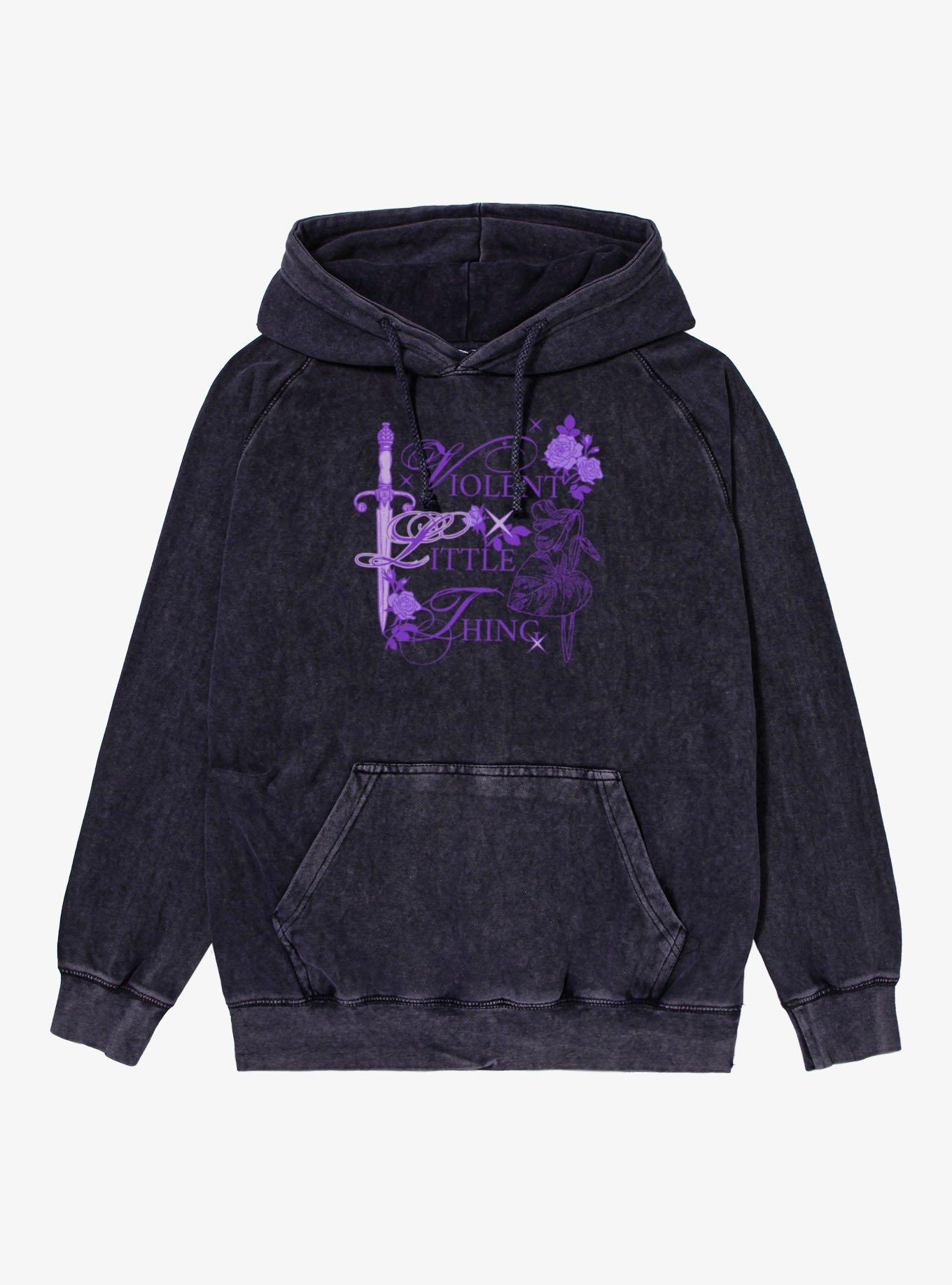 Fourth Wing: The Empyrean Violent Little Thing Icons Mineral Wash Hoodie, , hi-res