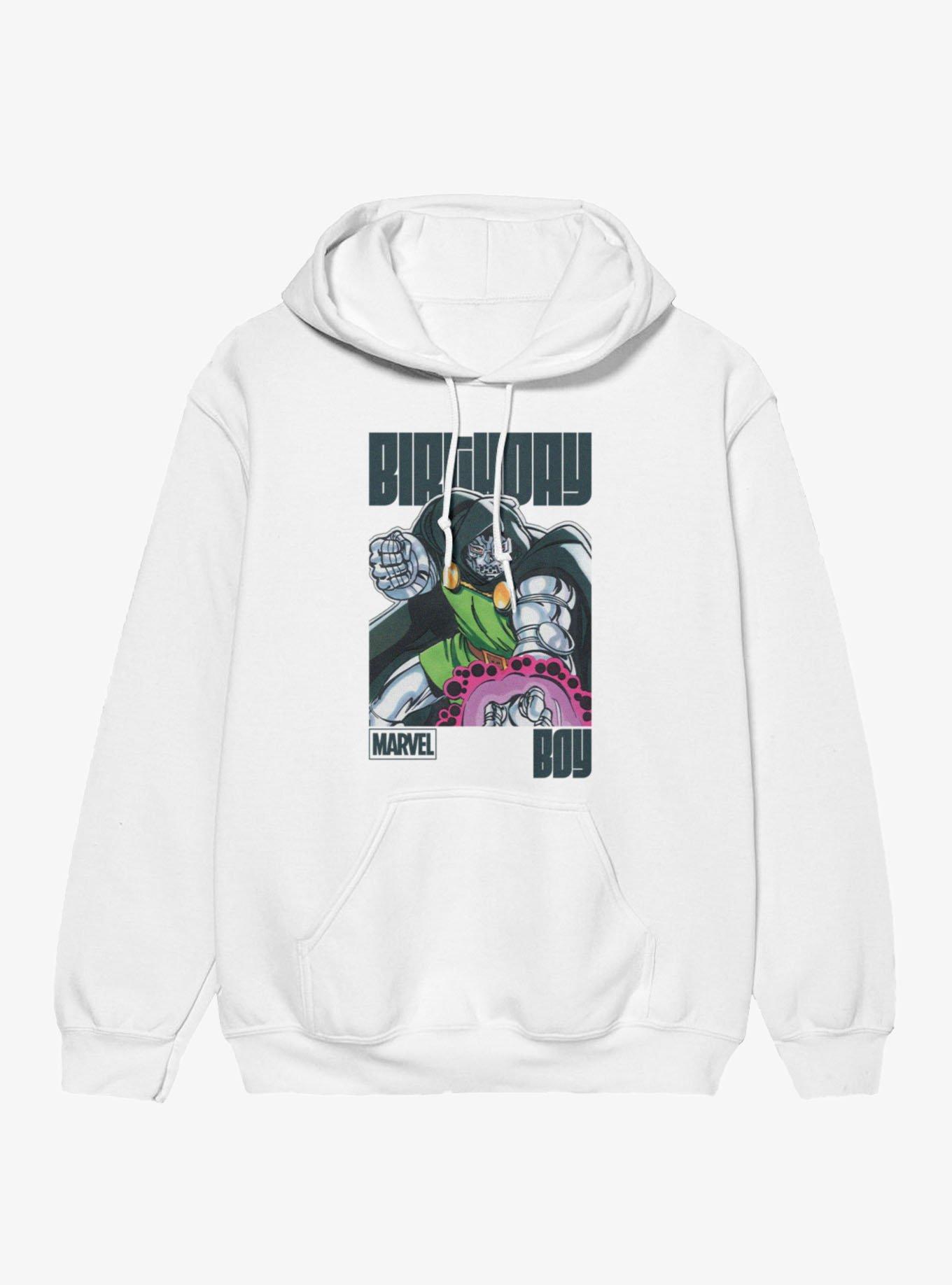 Marvel Comics Retro Dr Doom Reach Birthday Boy Hoodie, , hi-res