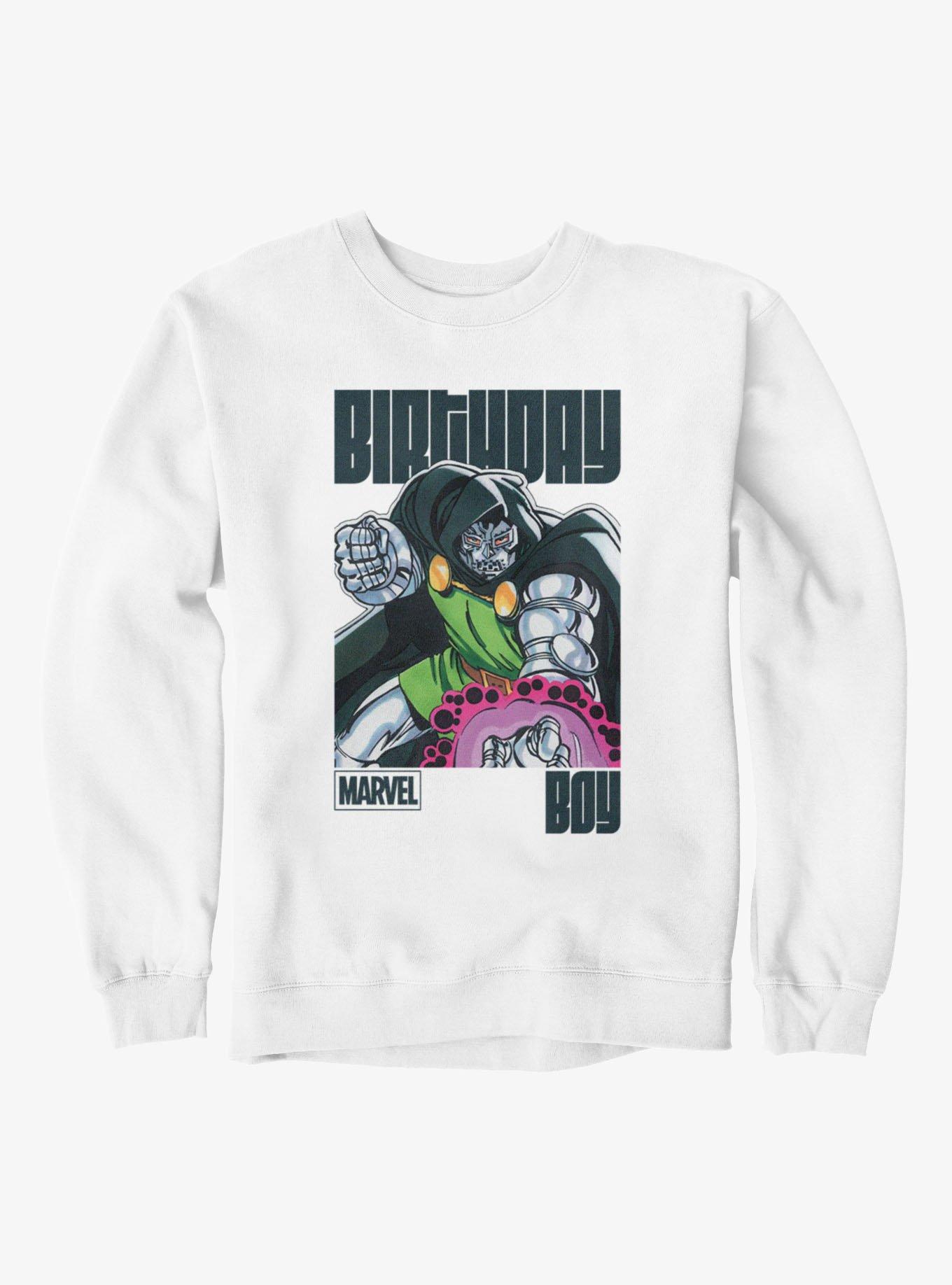 Marvel Comics Retro Dr Doom Reach Birthday Boy Sweatshirt, , hi-res