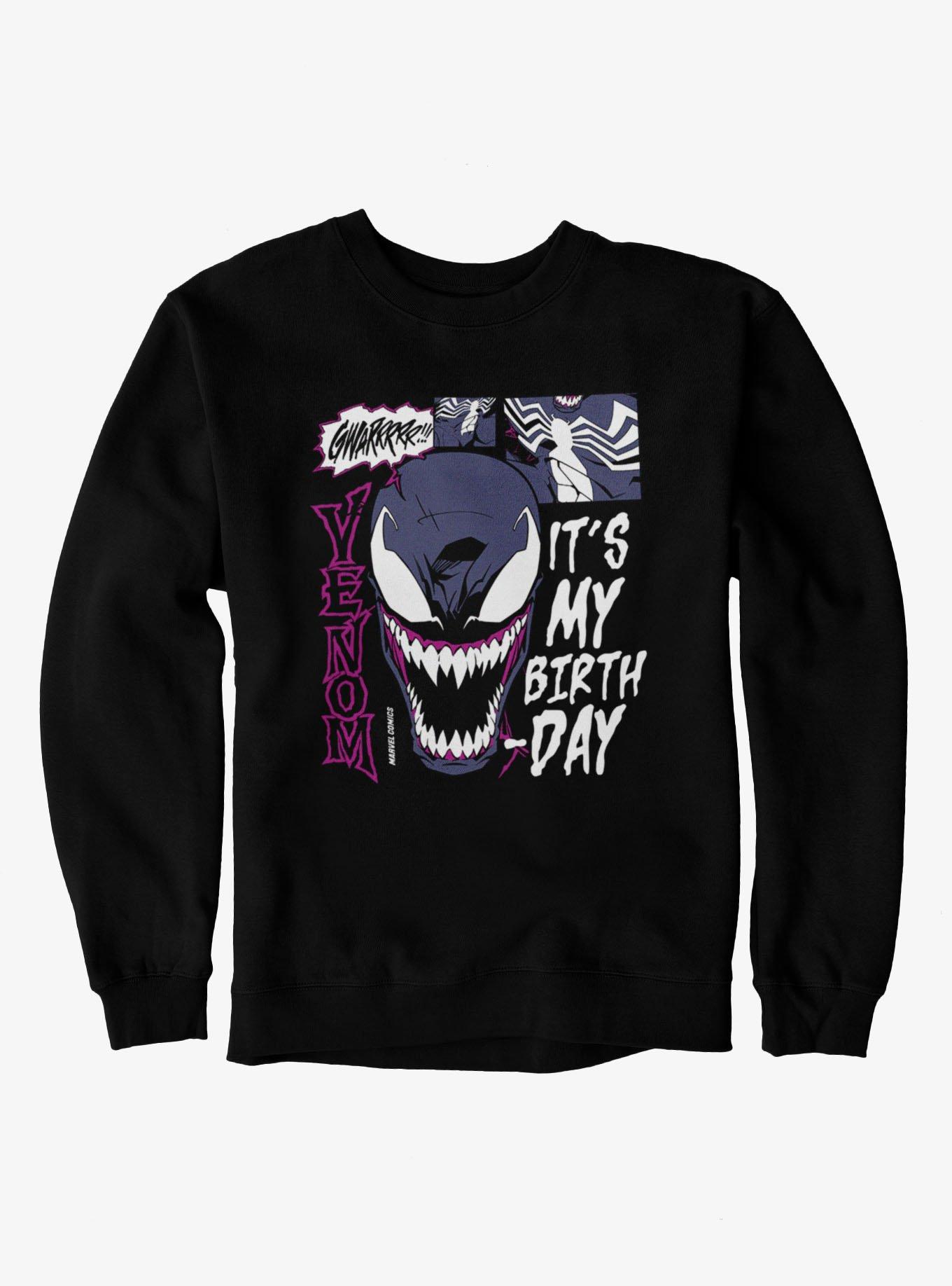 Marvel Spider-Man Venom It's My Birthday Sweatshirt, , hi-res