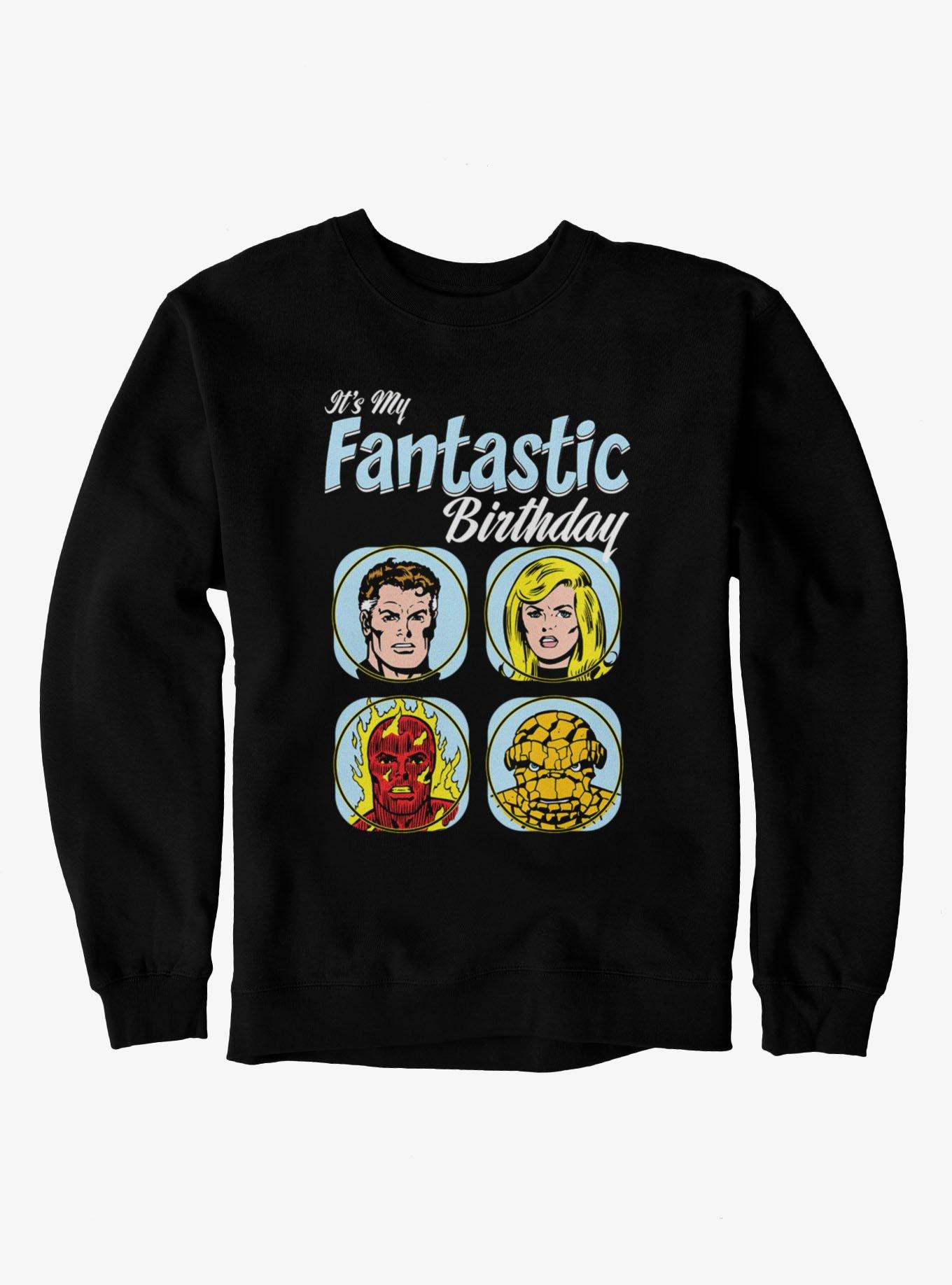 Marvel Comics Retro Fantastic Four It's My Fantastic Birthday Sweatshirt, , hi-res
