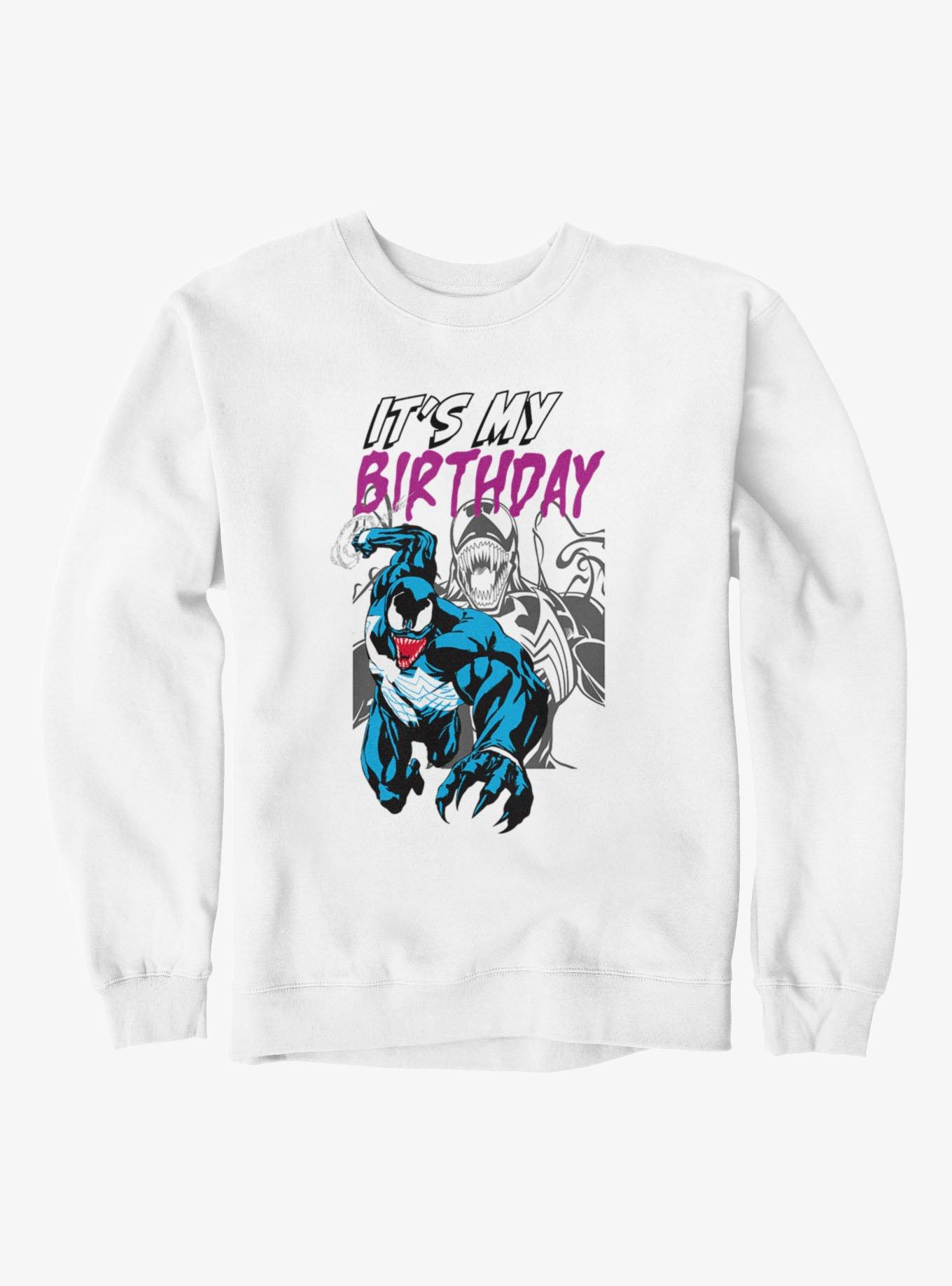 Marvel Comics Retro Venom Its My Birthday Sweatshirt, , hi-res