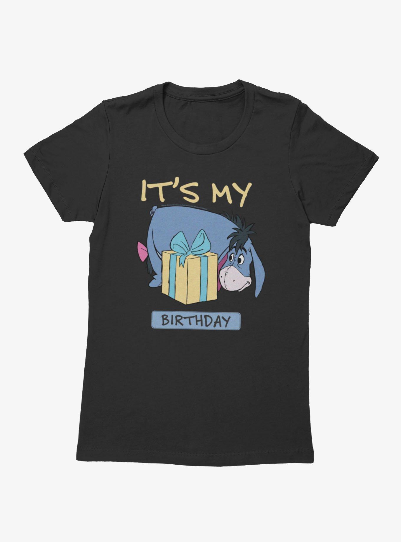 Disney Winnie The Pooh It's My Birthday Present Eeyore Womens T-Shirt, , hi-res