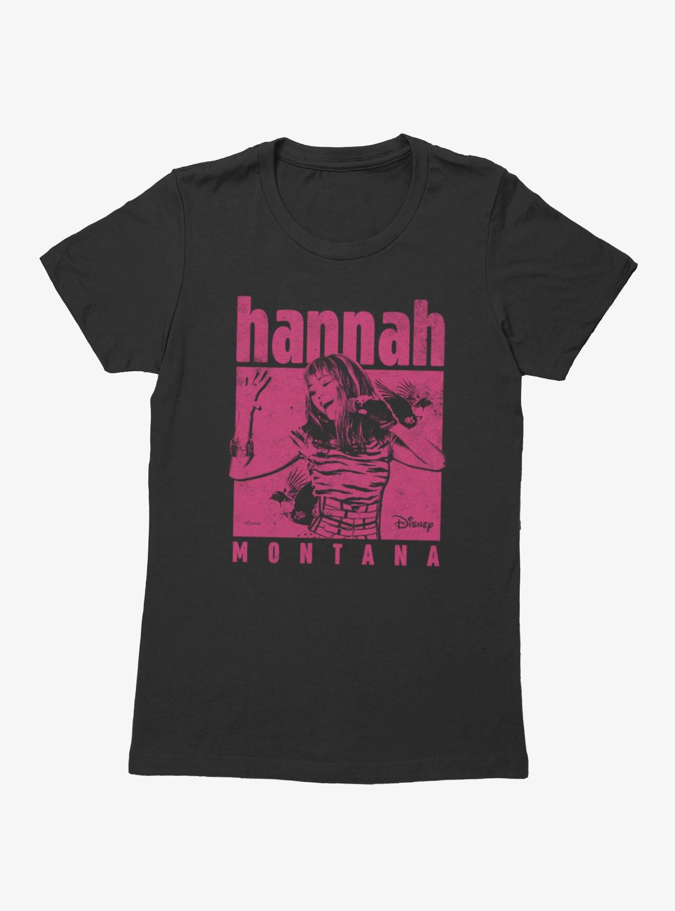 Disney Hannah Montana Singing In Pink Square Womens T-Shirt, , hi-res