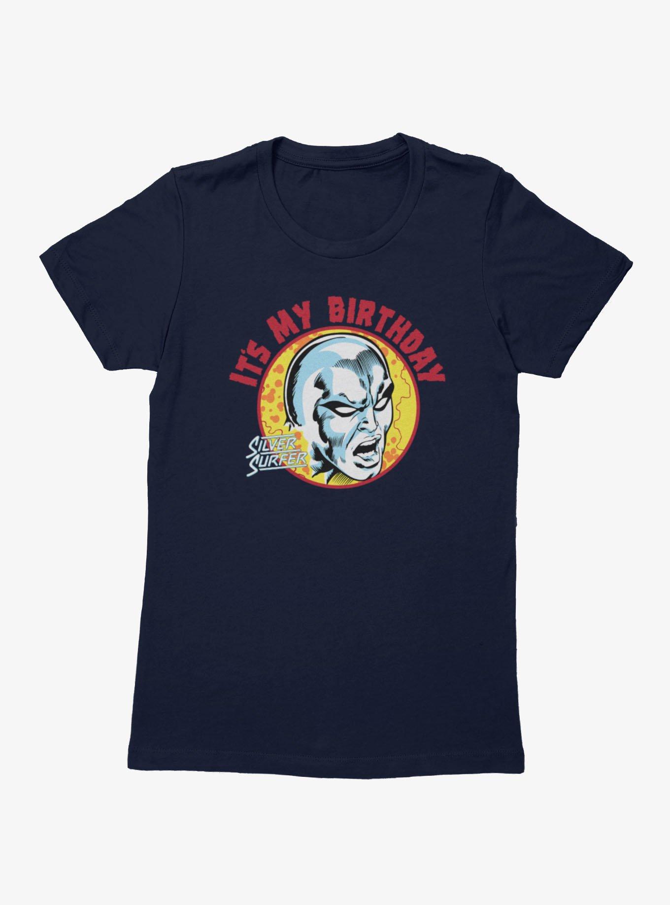 Marvel Comics Retro Silver Surfer It's My Birthday Womens T-Shirt, , hi-res