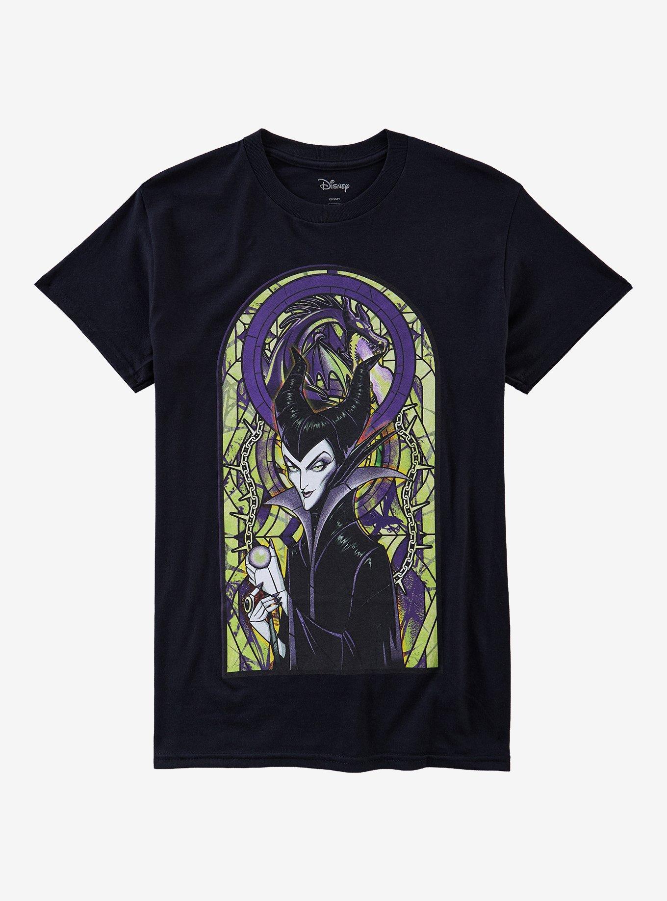 Disney Sleeping Beauty Maleficent Stained Glass T-Shirt