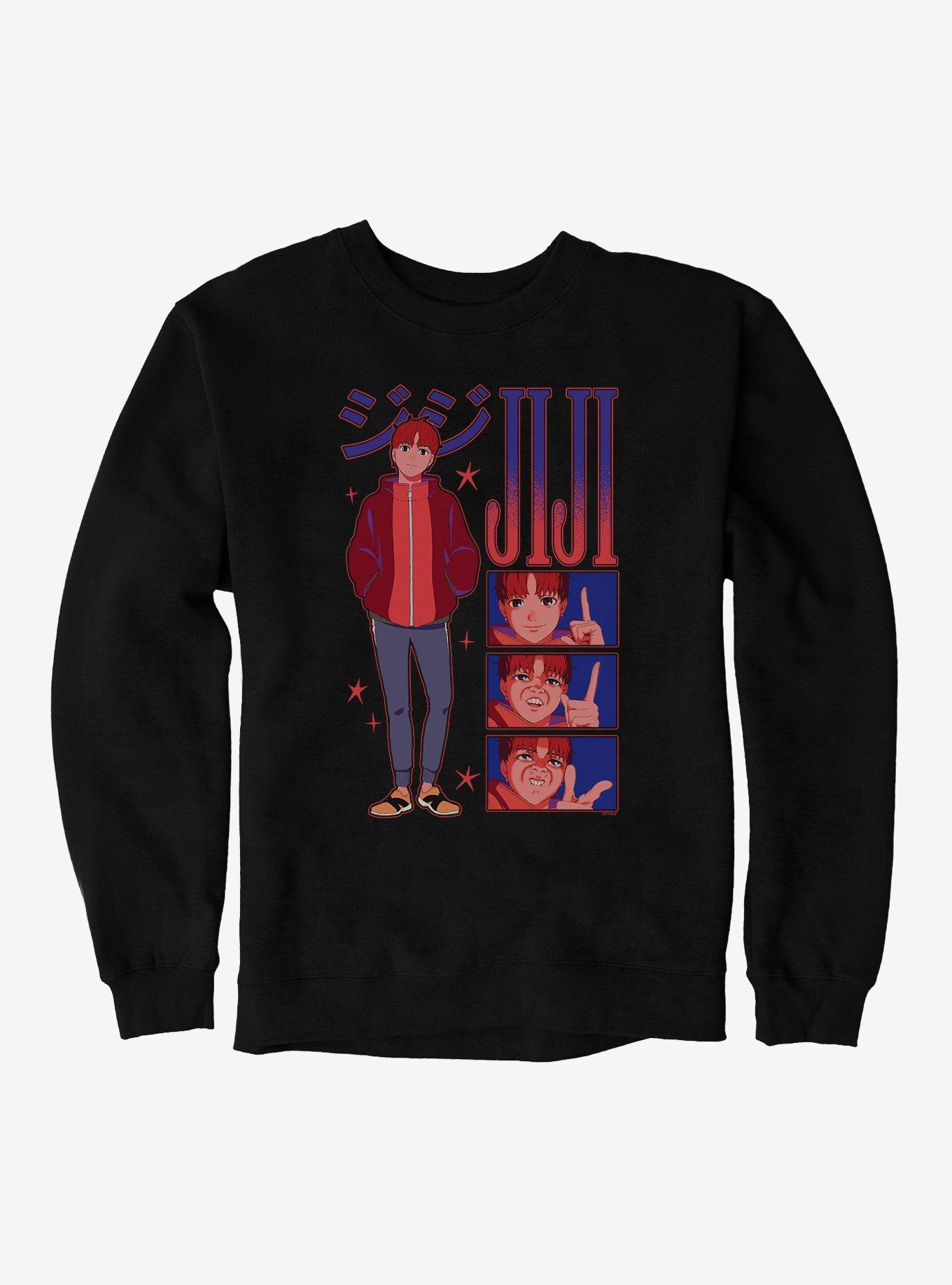 Dandadan Jiji Cheesin Sweatshirt, , hi-res