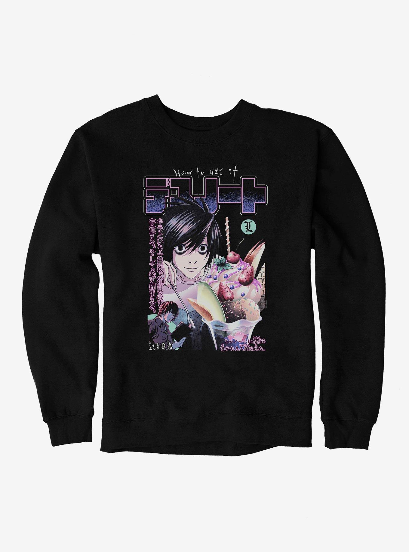 Death Note L Dessert How To Use It Sweatshirt, , hi-res