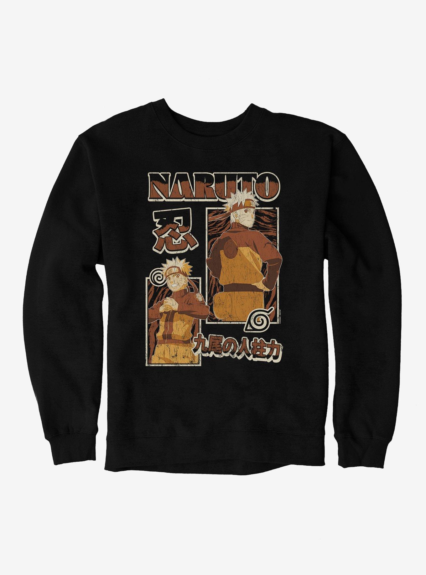 Naruto Shippuden Naruto Uzumaki Block Collage Sweatshirt, , hi-res
