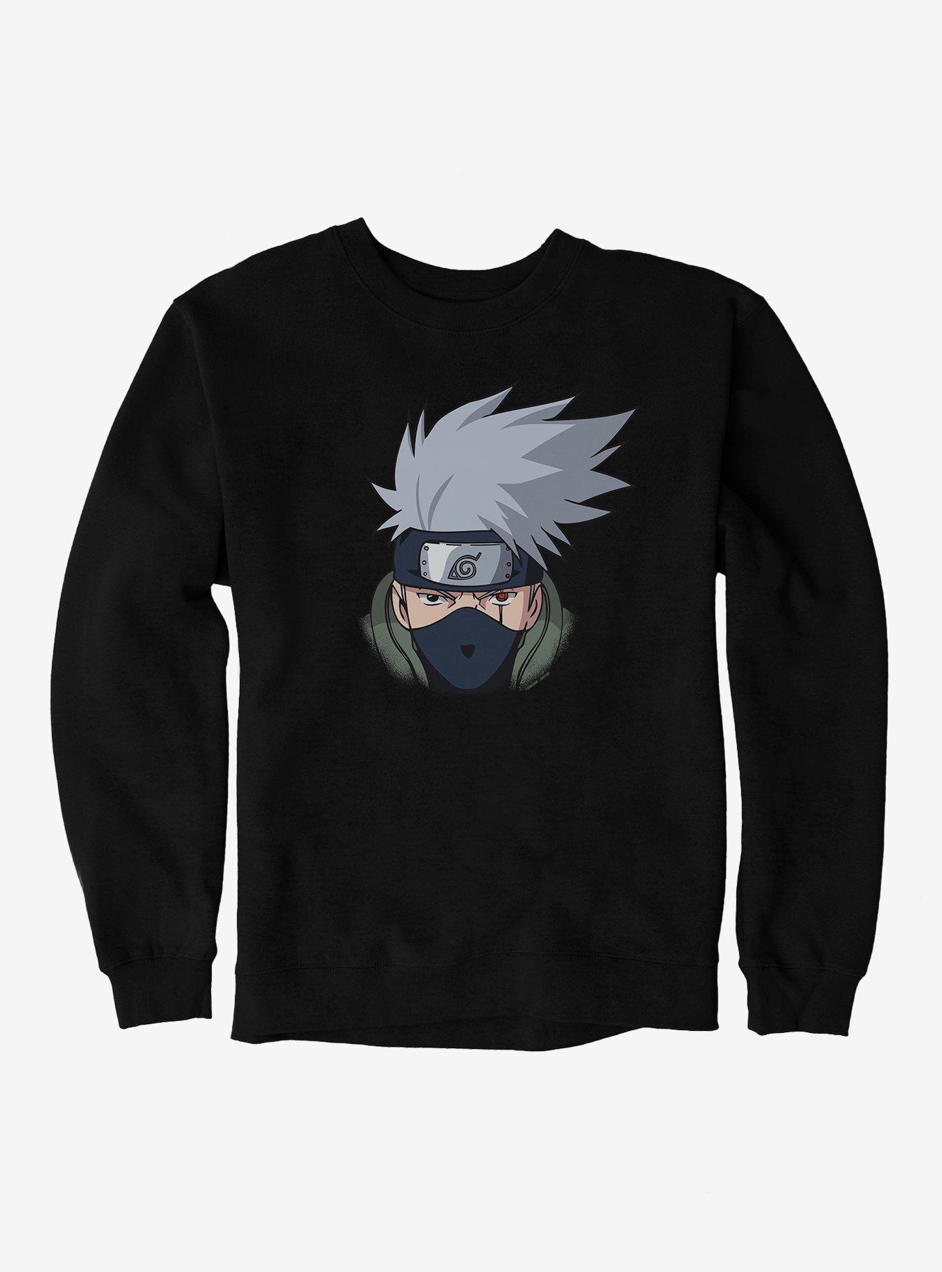 Naruto Shippuden Kakashi Face Sweatshirt, , hi-res