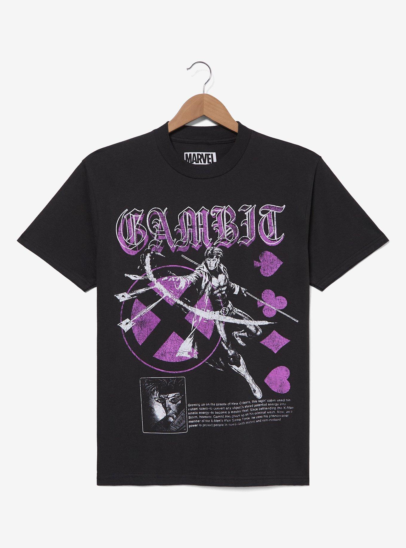 Marvel X-Men Gambit Purple Portrait T-Shirt - BoxLunch Exclusive