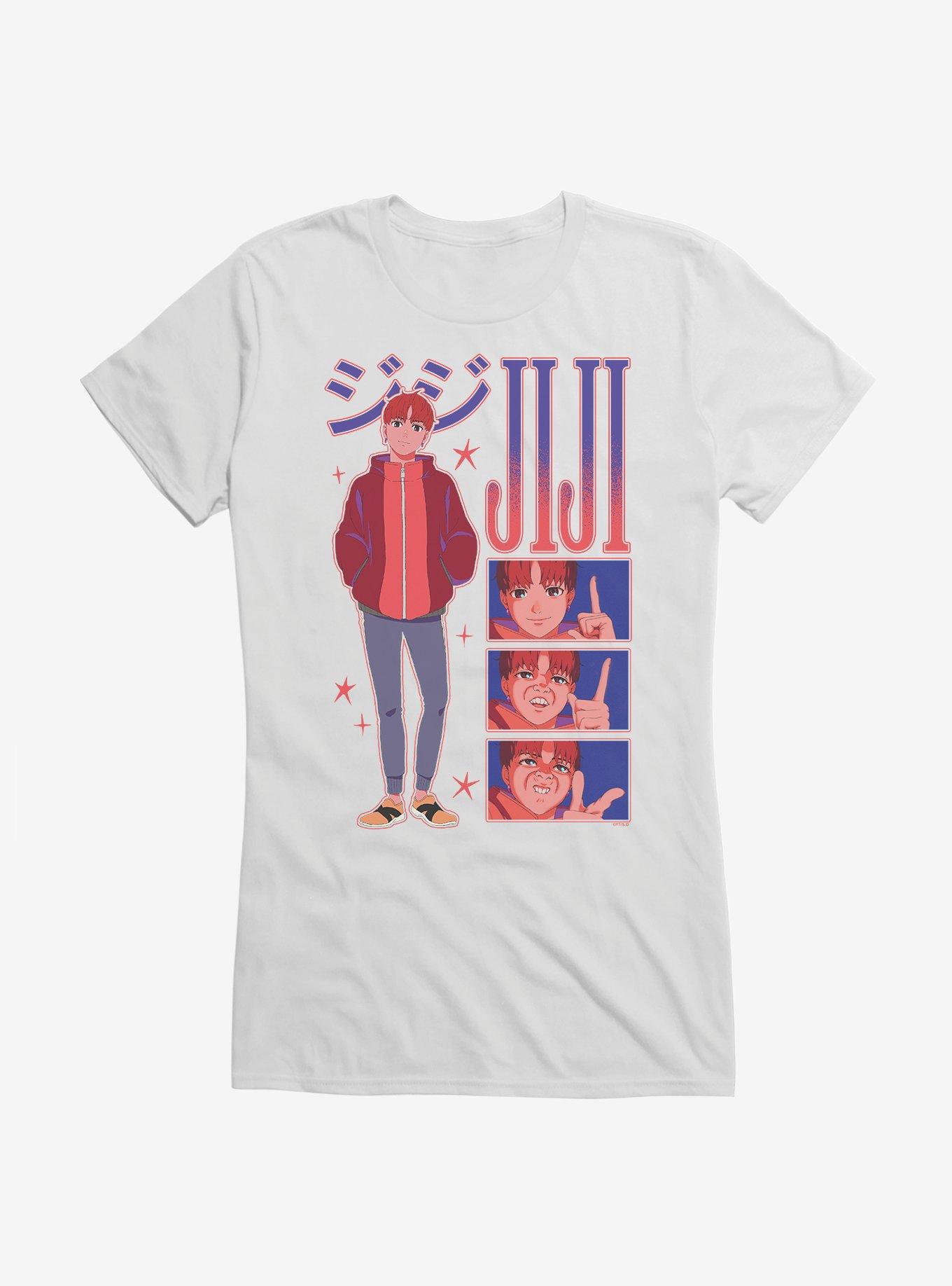 Dandadan Jiji Cheesin Girls T-Shirt, , hi-res